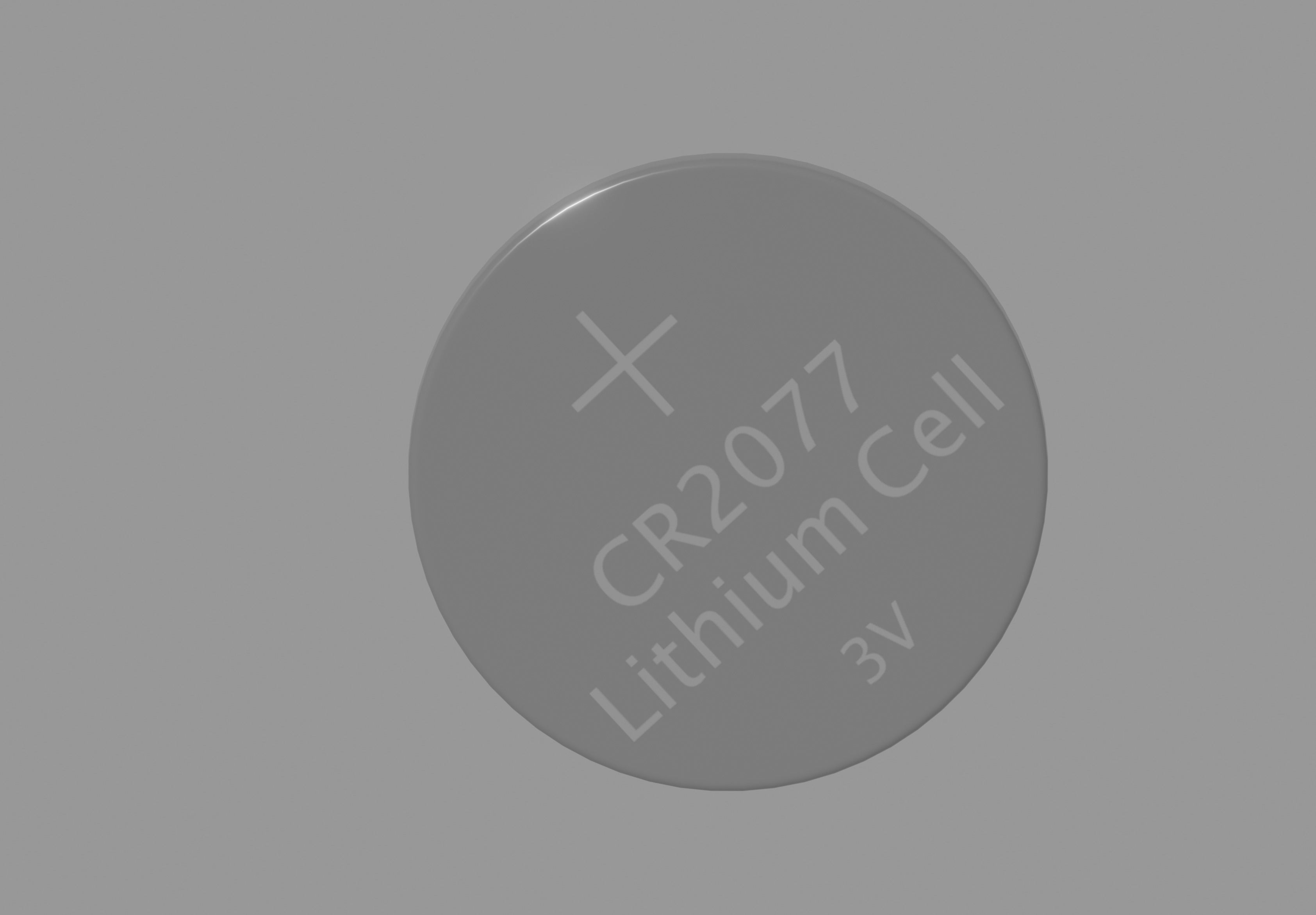 Lithium Coin Cell Battery 3D model_8