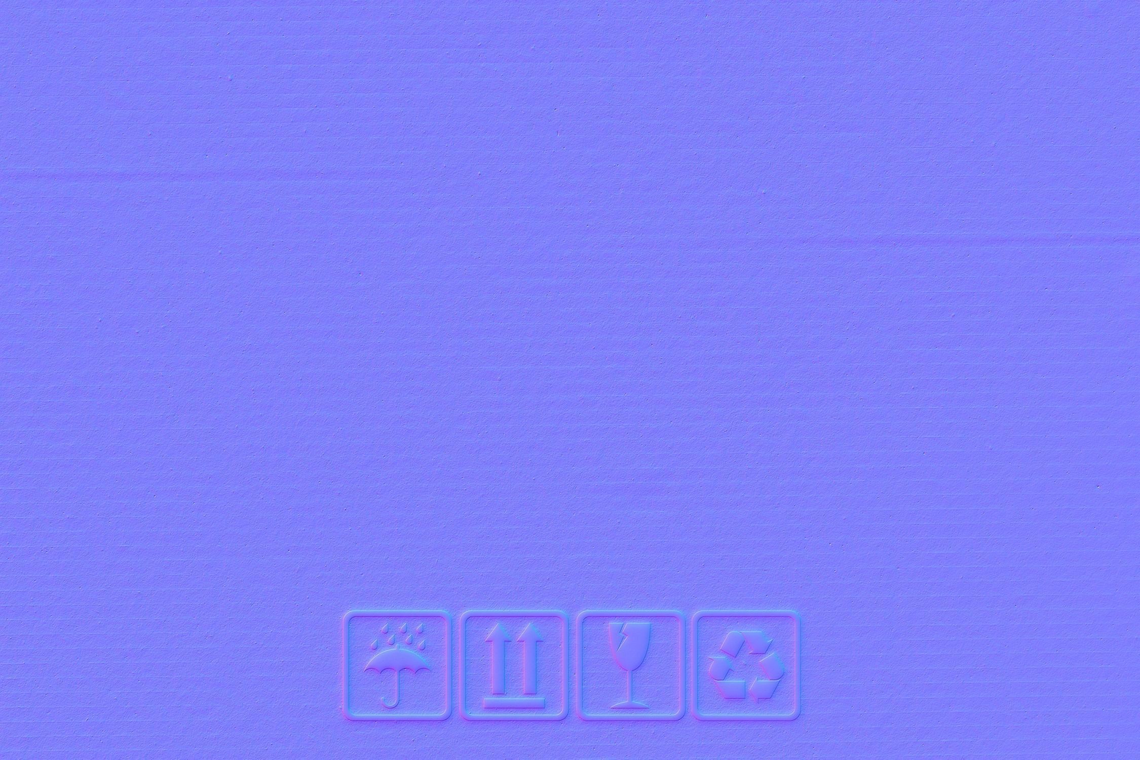 Box Character Mascot Low-poly 3D model_7