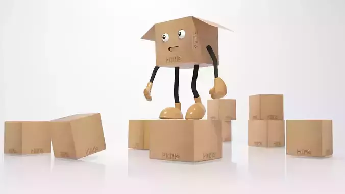 Box Character Mascot