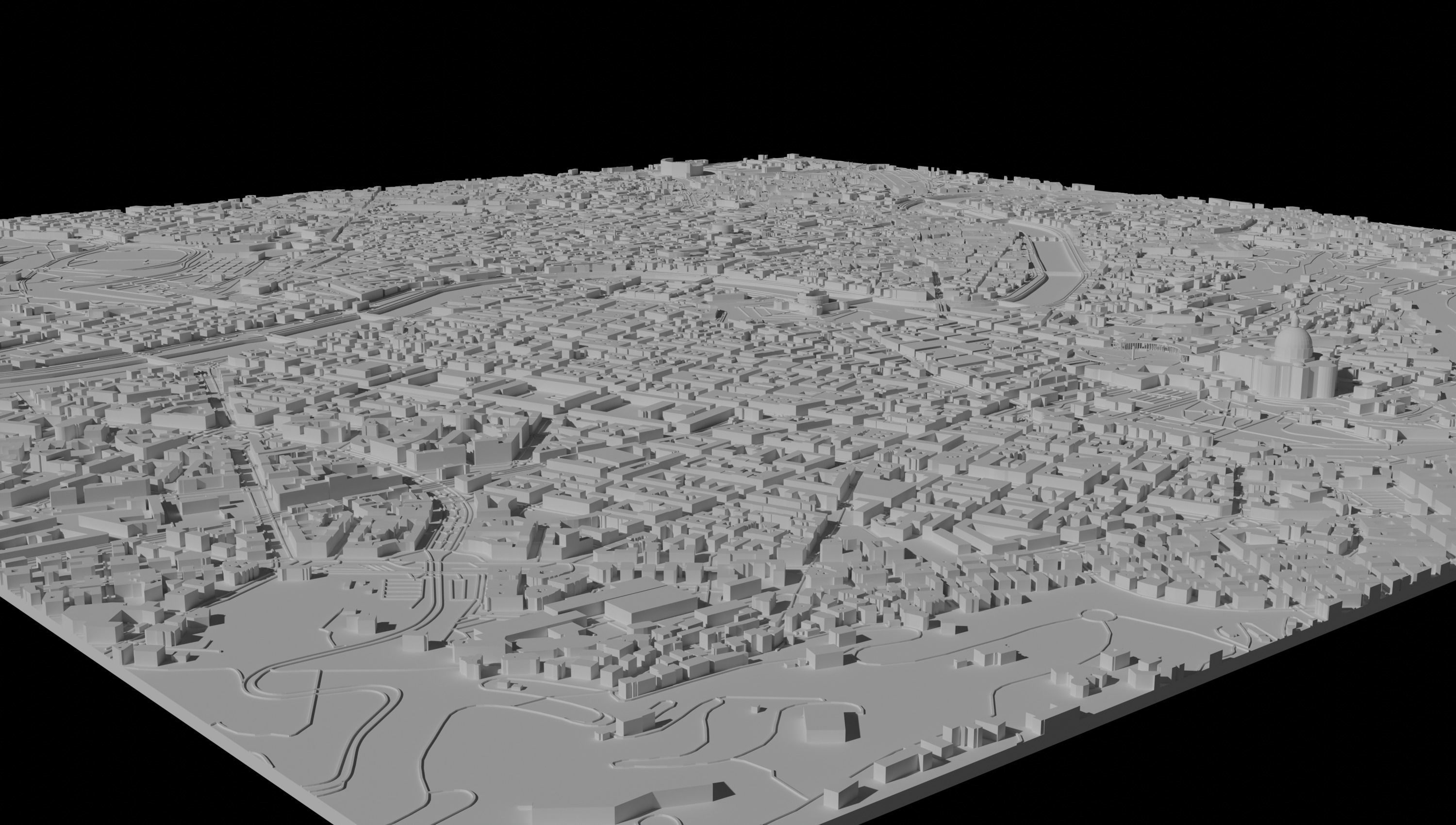 Rome 3D Printing stl file 3D Model of Rome 3D print model_4