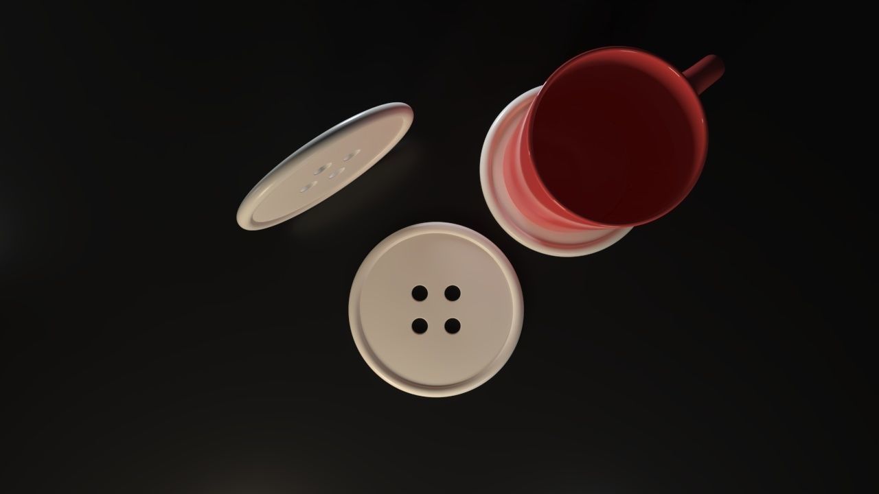 Clothes Button Coasters 3D print model_4