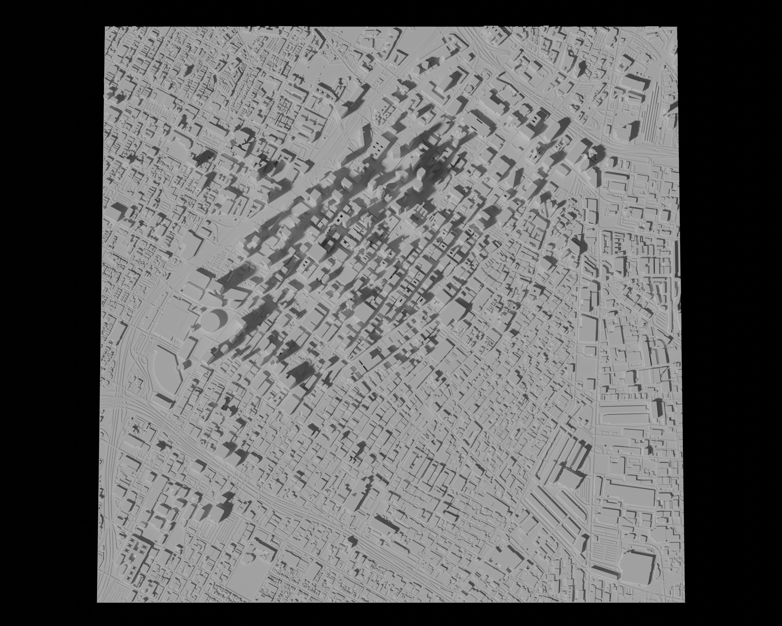 Los Angeles 3D Printing stl file 3D Model of LA 3D print model_3