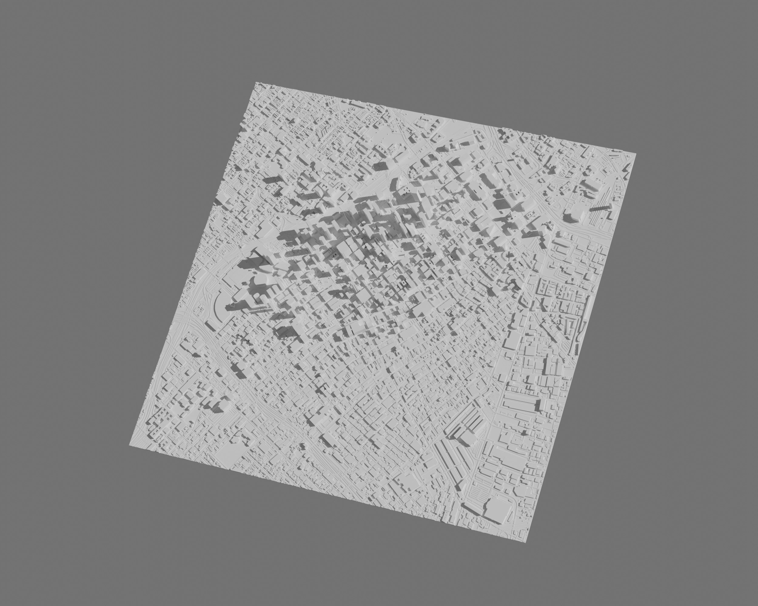 Los Angeles 3D Printing stl file 3D Model of LA 3D print model_1