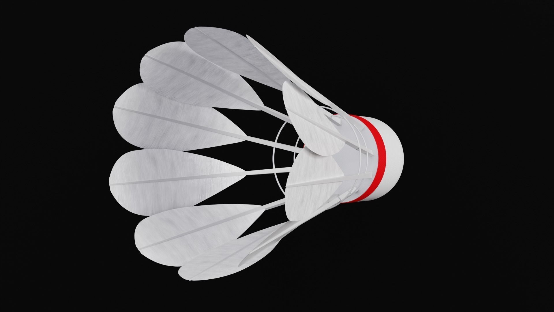 Shuttlecock 3D model_8