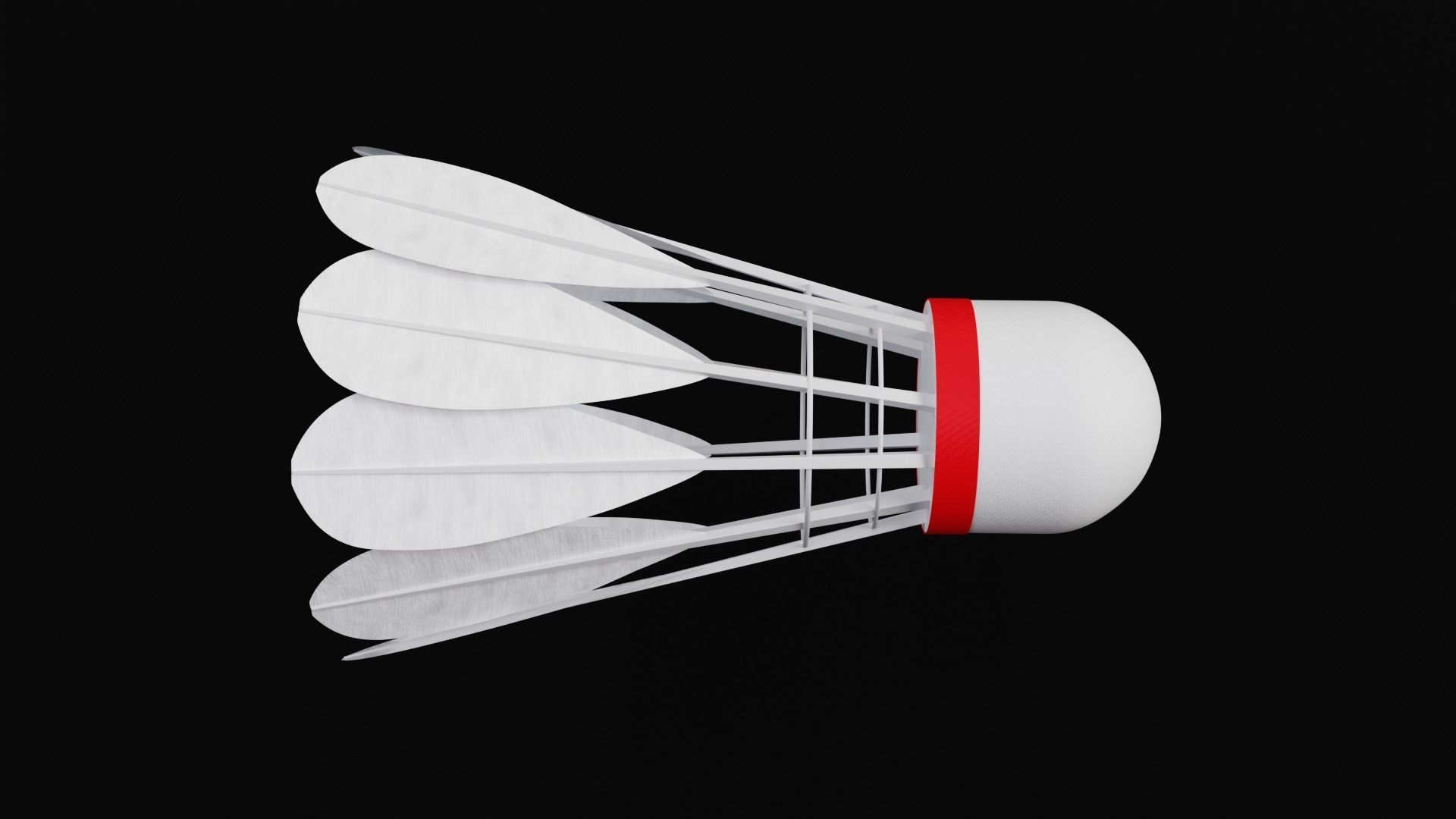 Shuttlecock 3D model_9