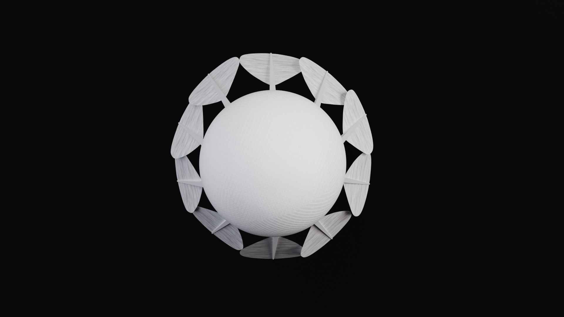 Shuttlecock 3D model_11