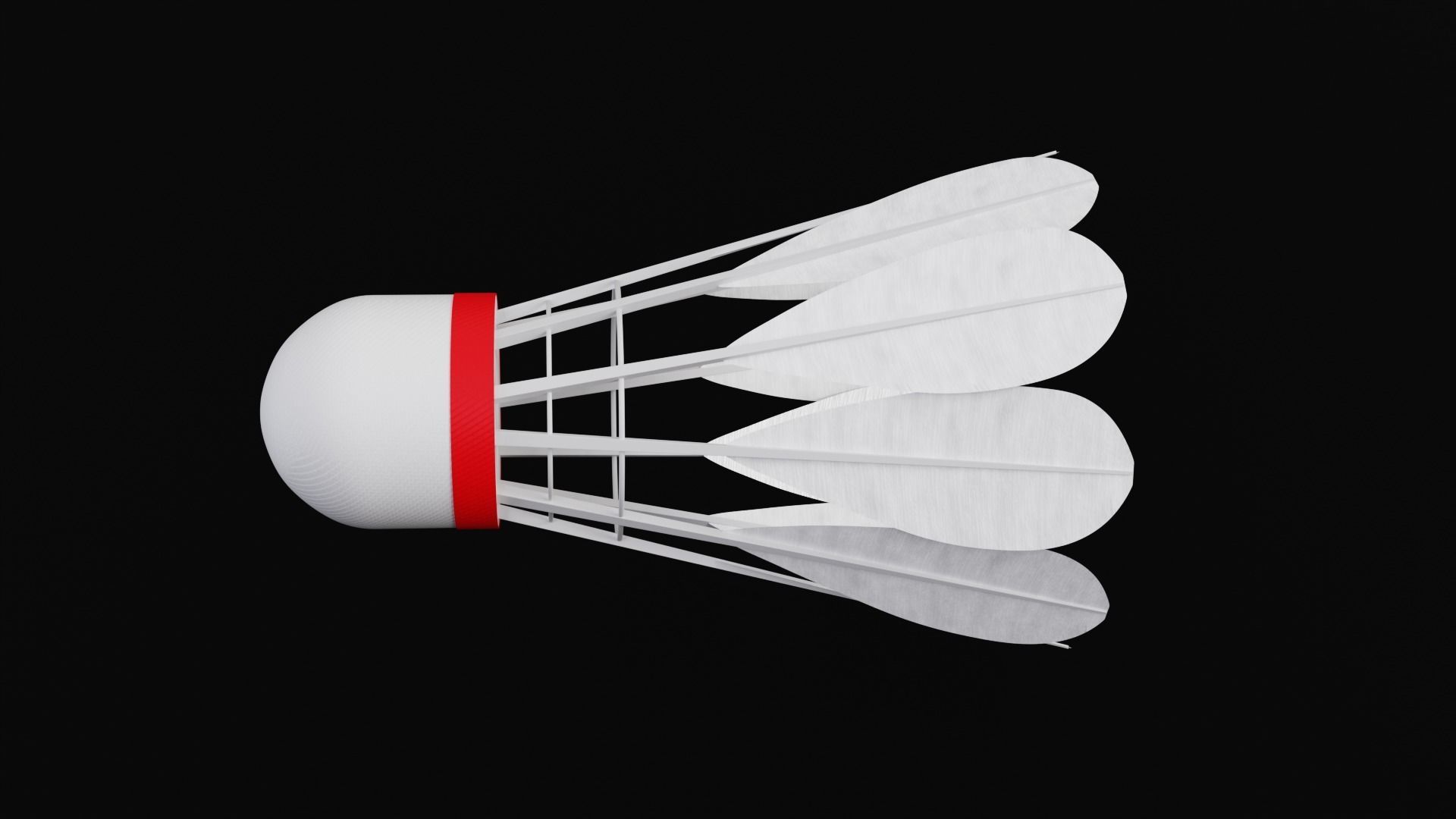 Shuttlecock 3D model_5