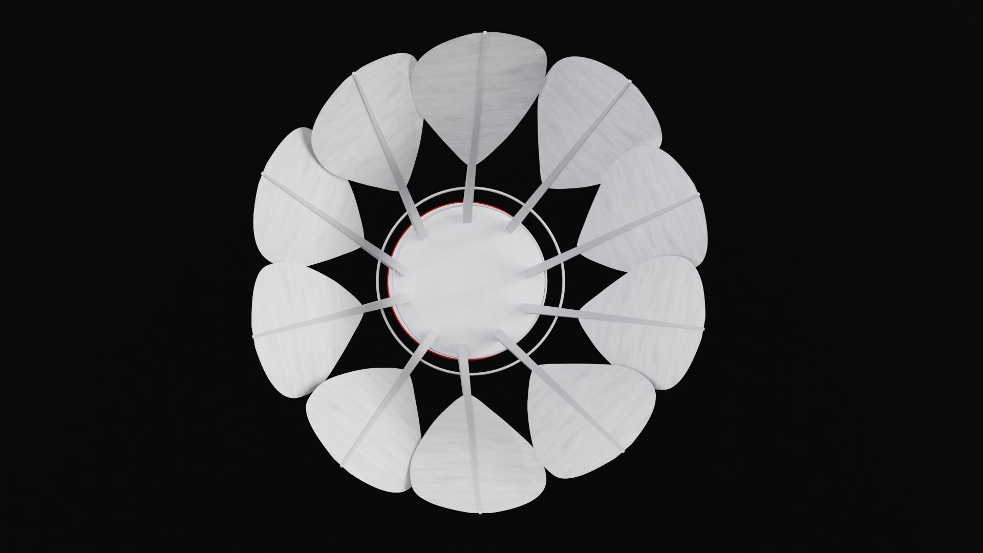 Shuttlecock 3D model_7