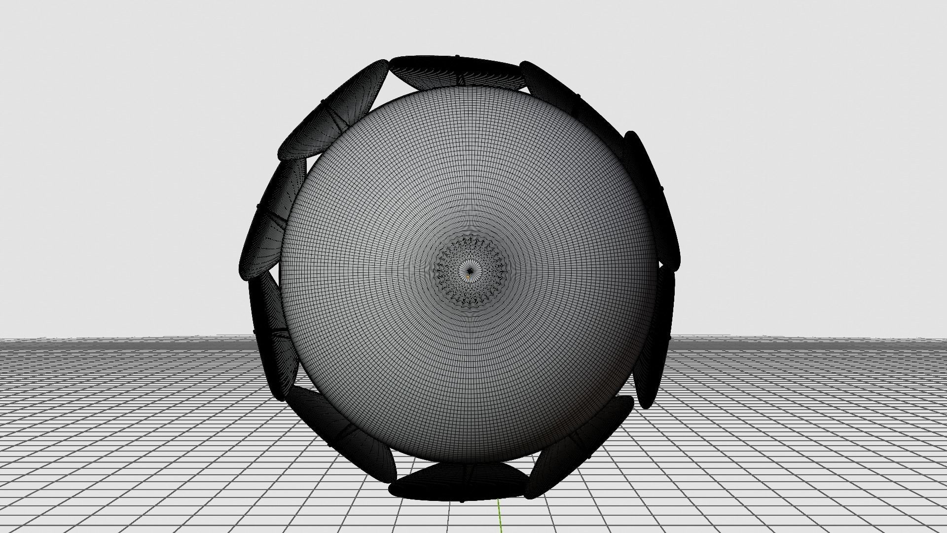 Shuttlecock 3D model_16