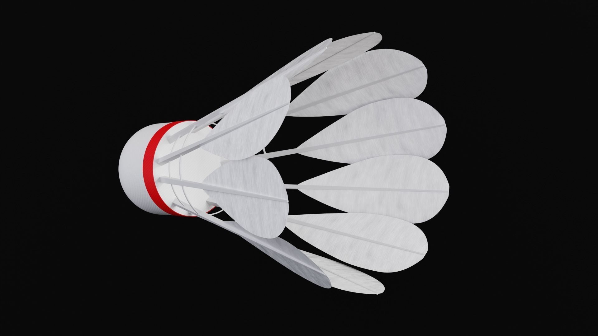 Shuttlecock 3D model_6