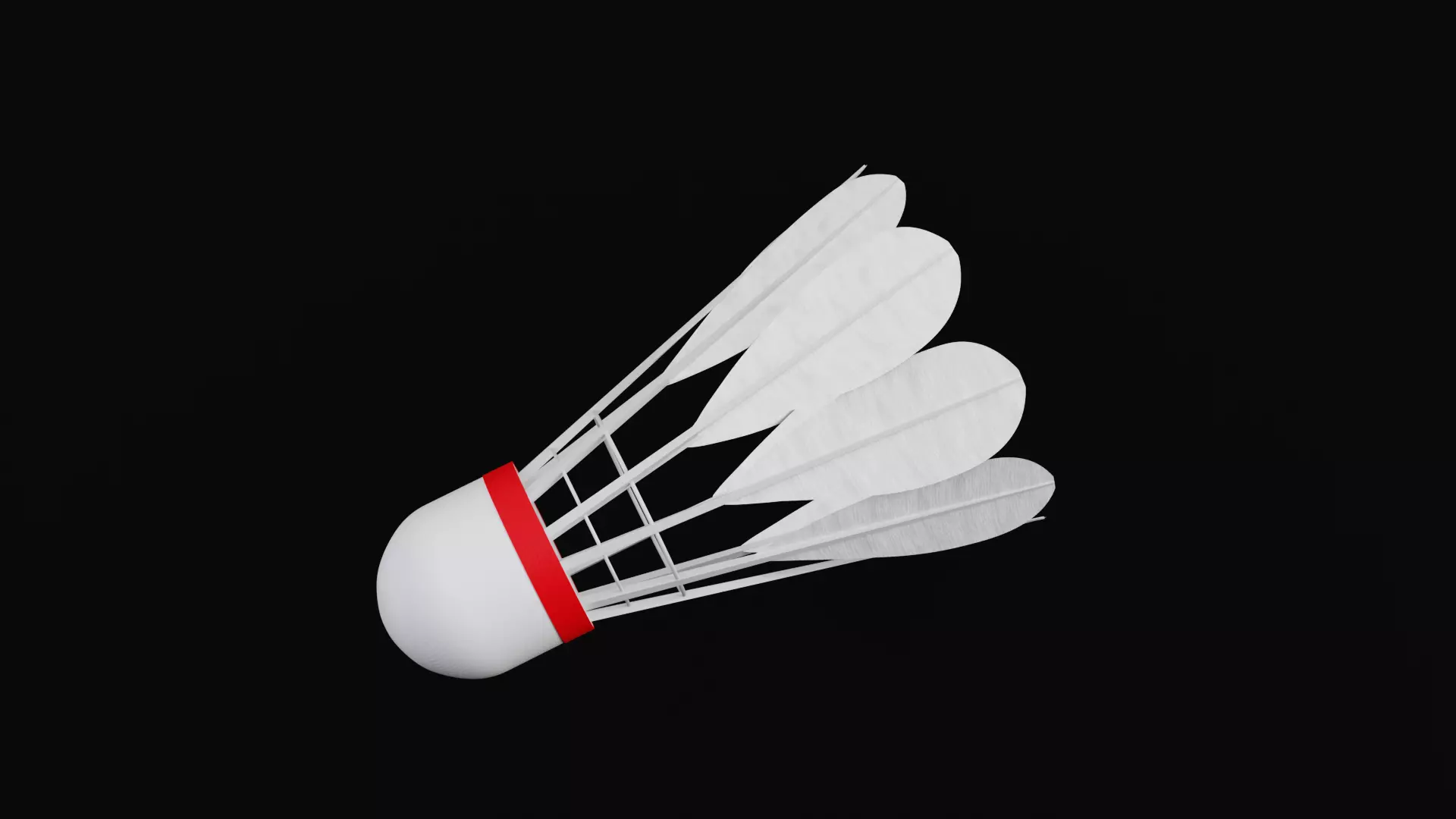 Shuttlecock 3D model_0