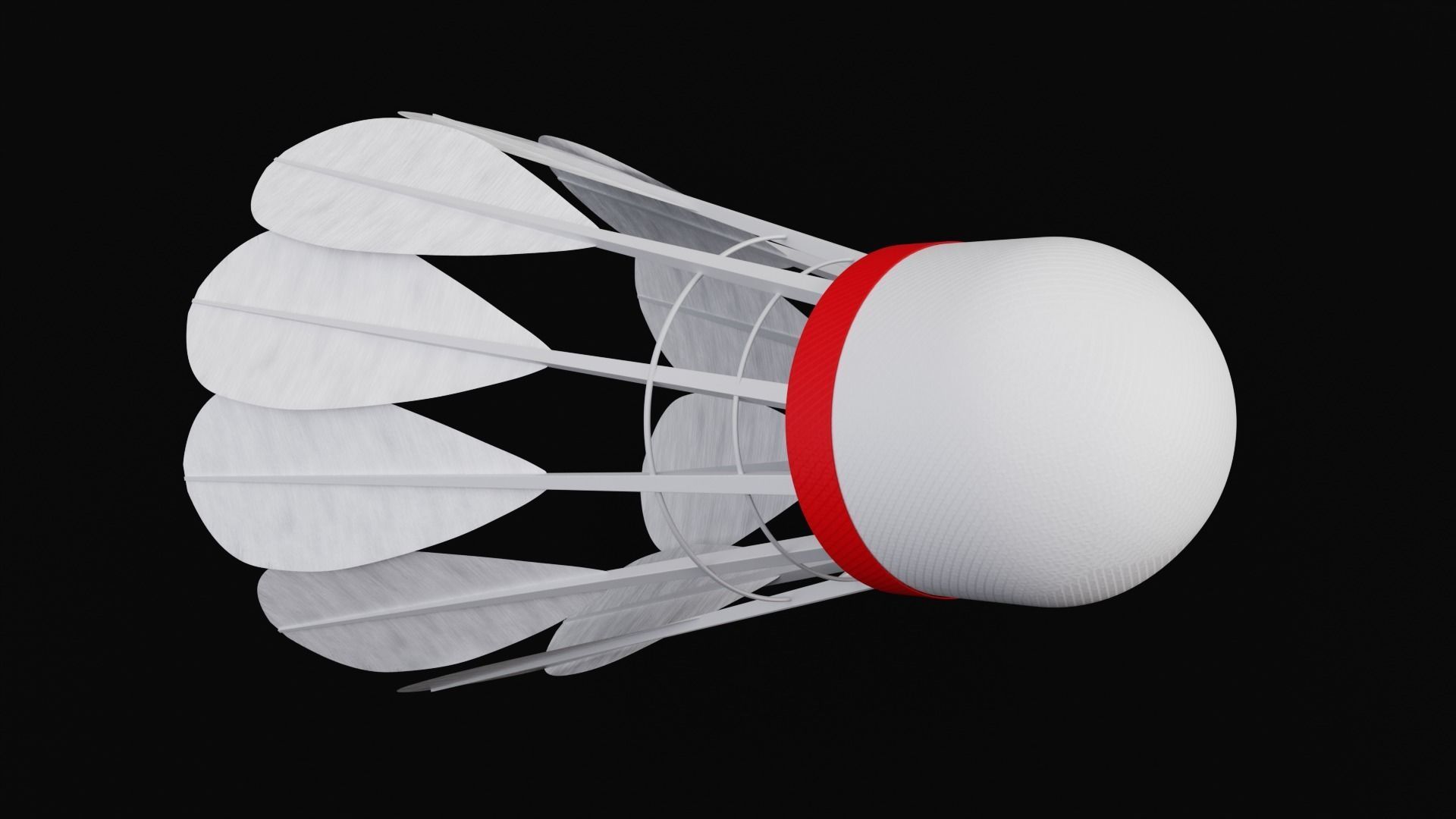 Shuttlecock 3D model_10