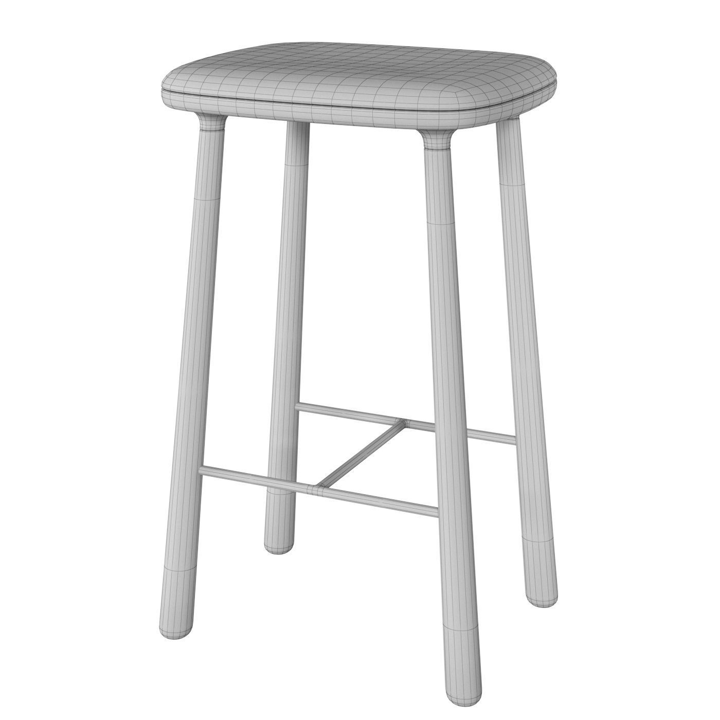 Cuba Counter stool 3D model_3