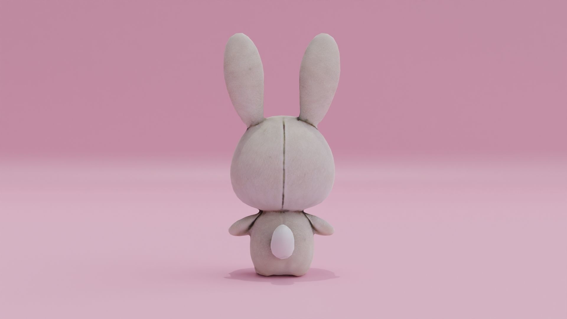 Bunny Rabbit Cute Easter Toy Low-poly 3D model_6