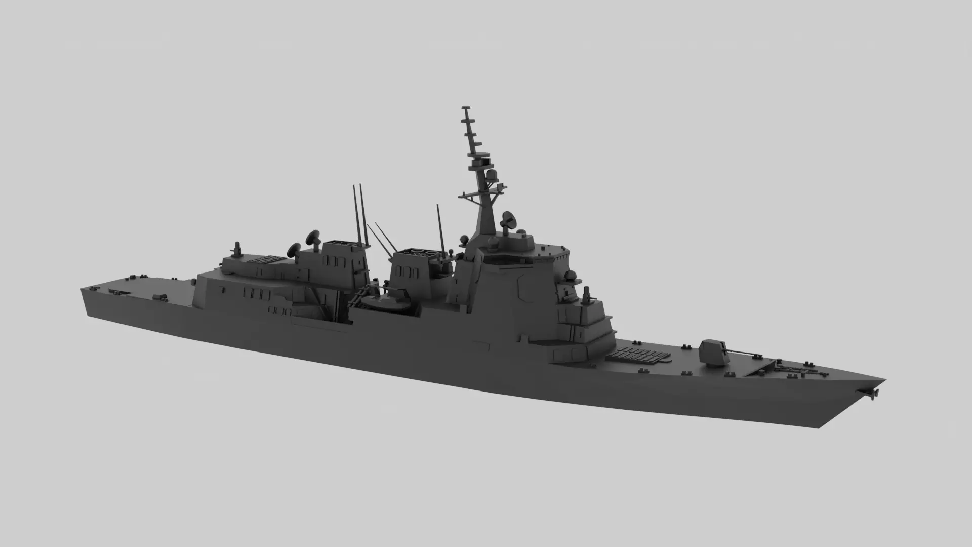 JS Haguro - Model for small scale printing 3D print model_0