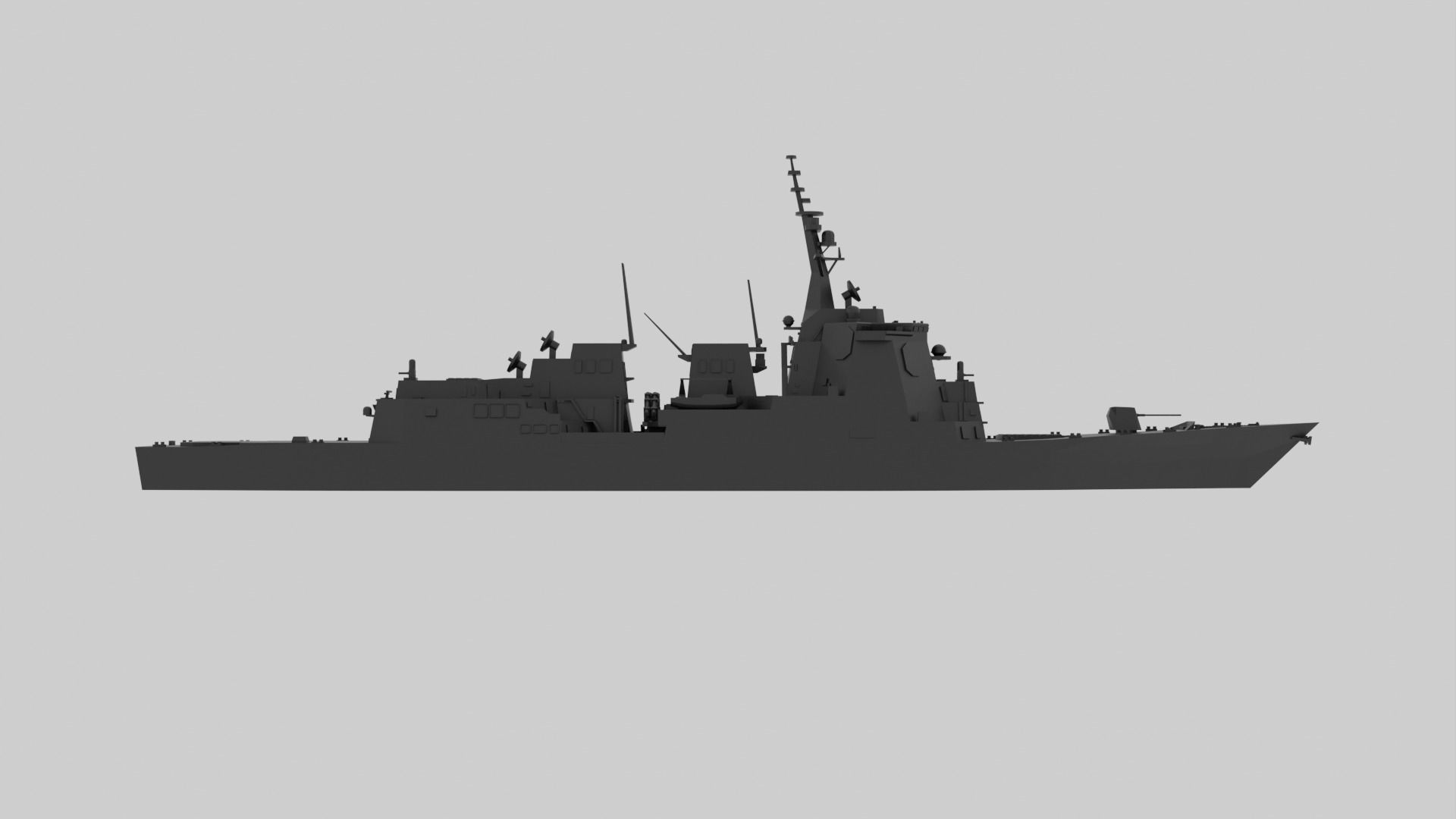 JS Haguro - Model for small scale printing 3D print model_12