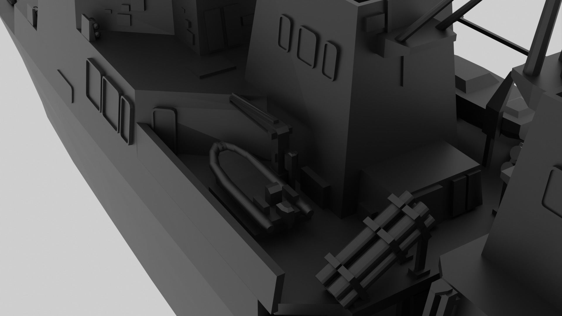 JS Haguro - Model for small scale printing 3D print model_10