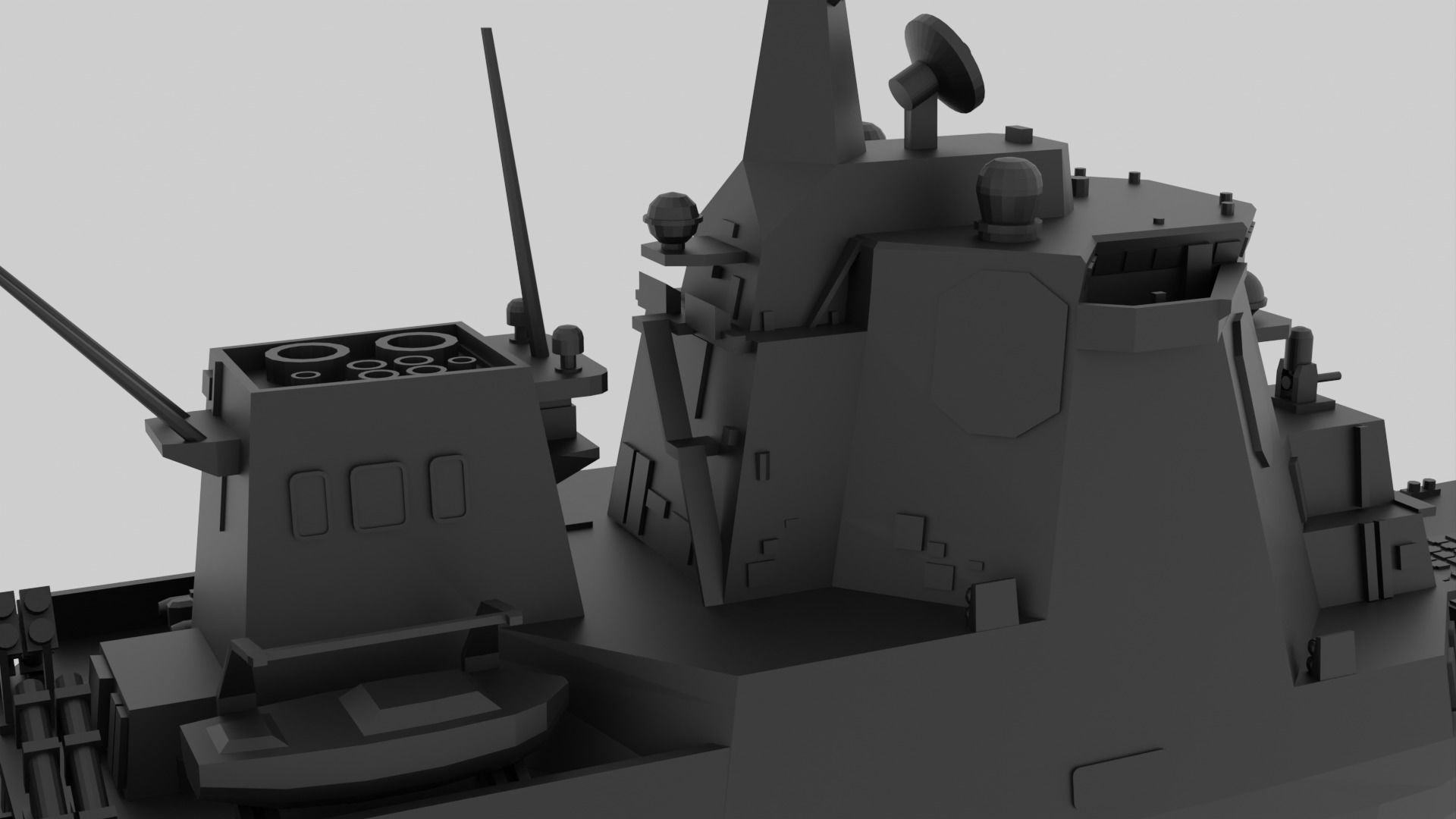 JS Haguro - Model for small scale printing 3D print model_5