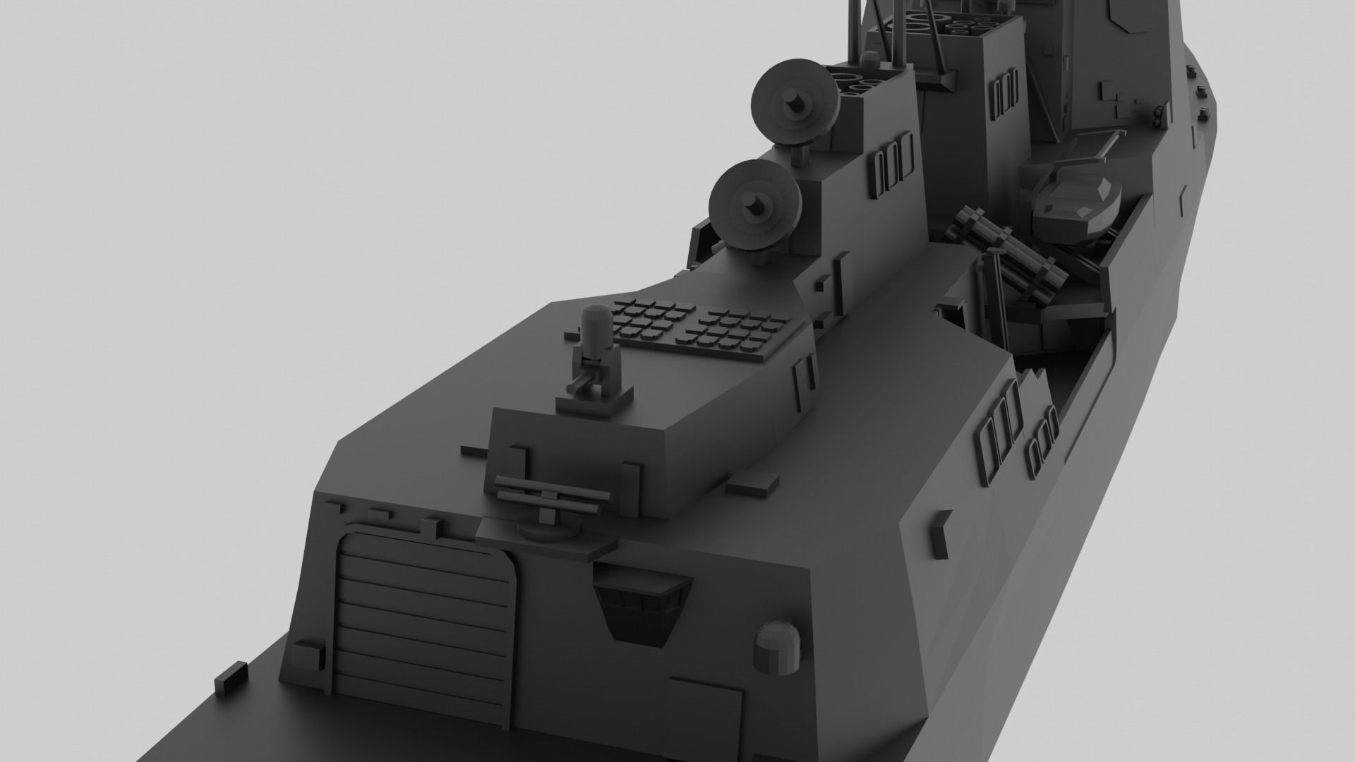 JS Haguro - Model for small scale printing 3D print model_8