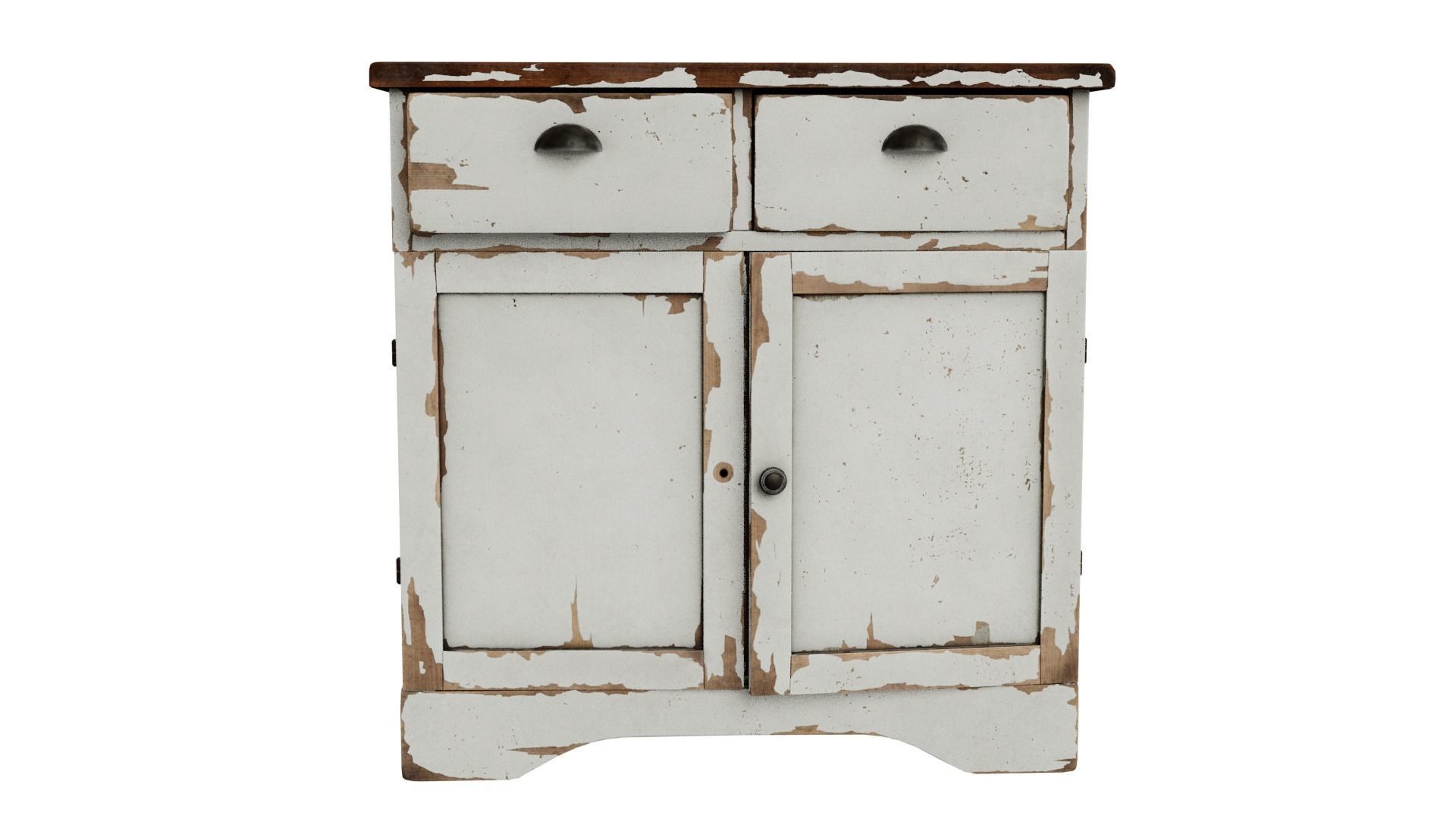 Wooden Cabinet 3D model_1