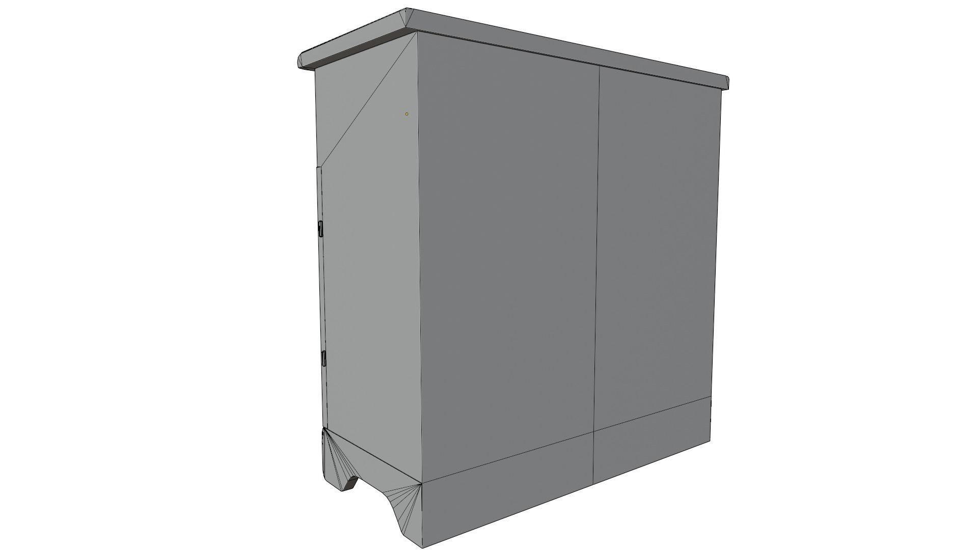 Wooden Cabinet 3D model_13