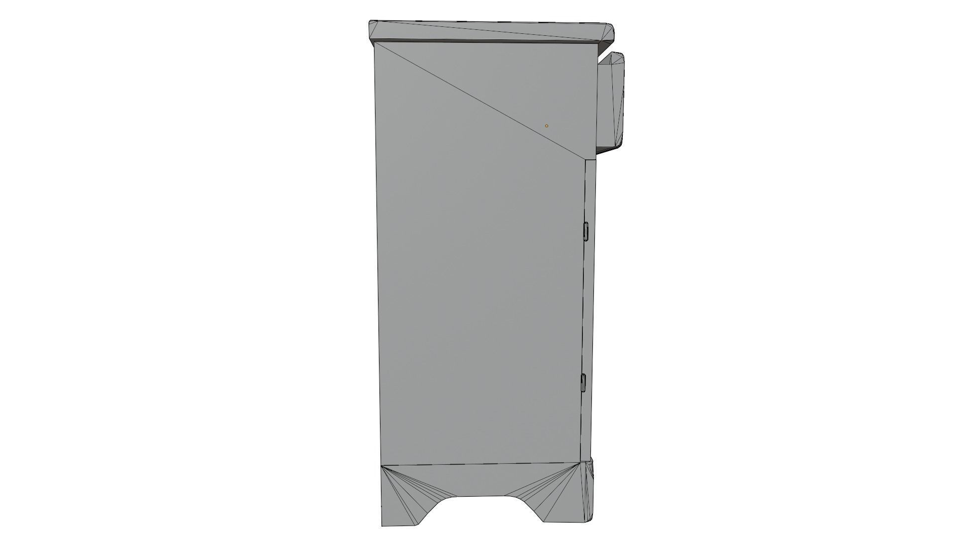 Wooden Cabinet 3D model_16