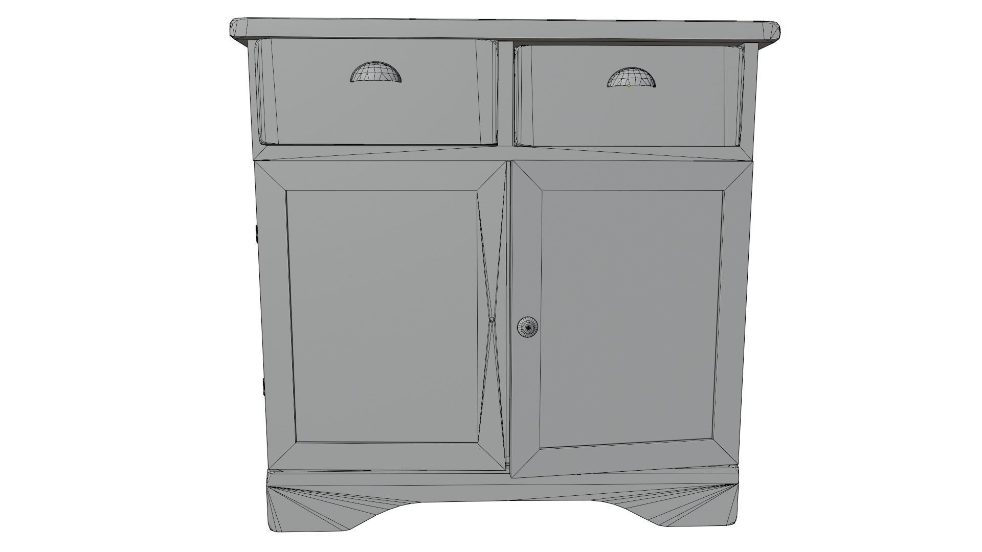 Wooden Cabinet 3D model_10