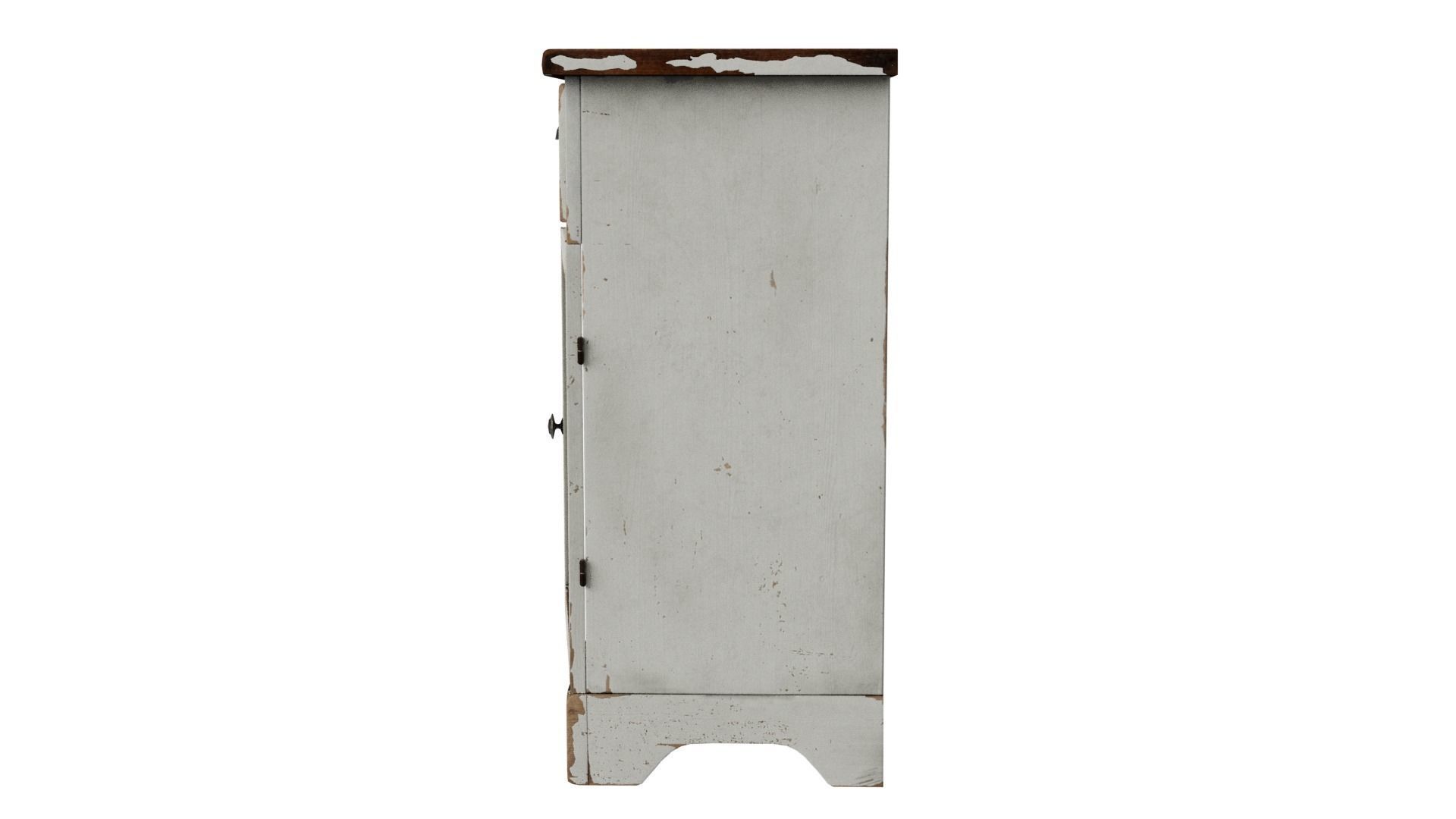 Wooden Cabinet 3D model_3