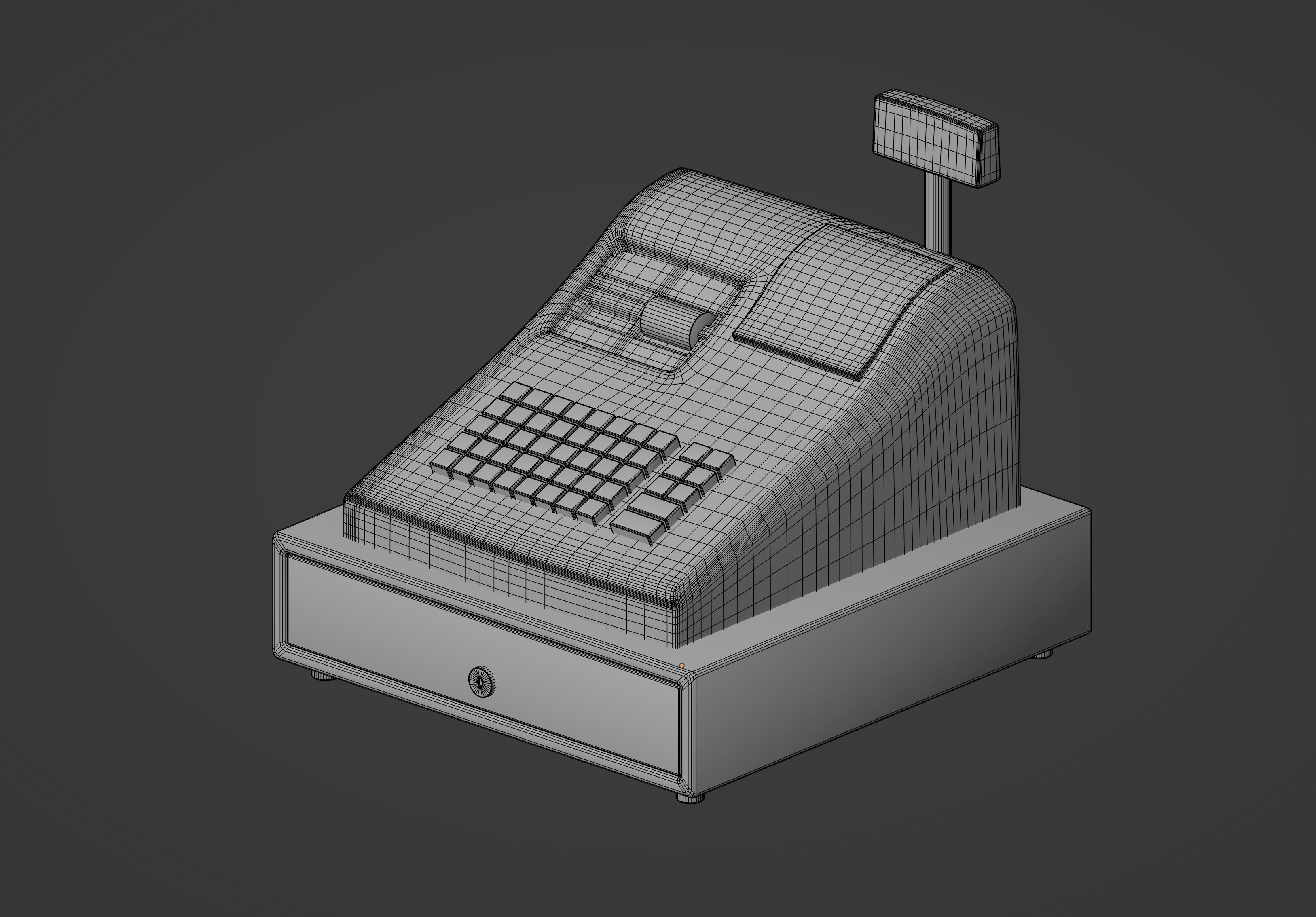 Cash Register 3D model_13