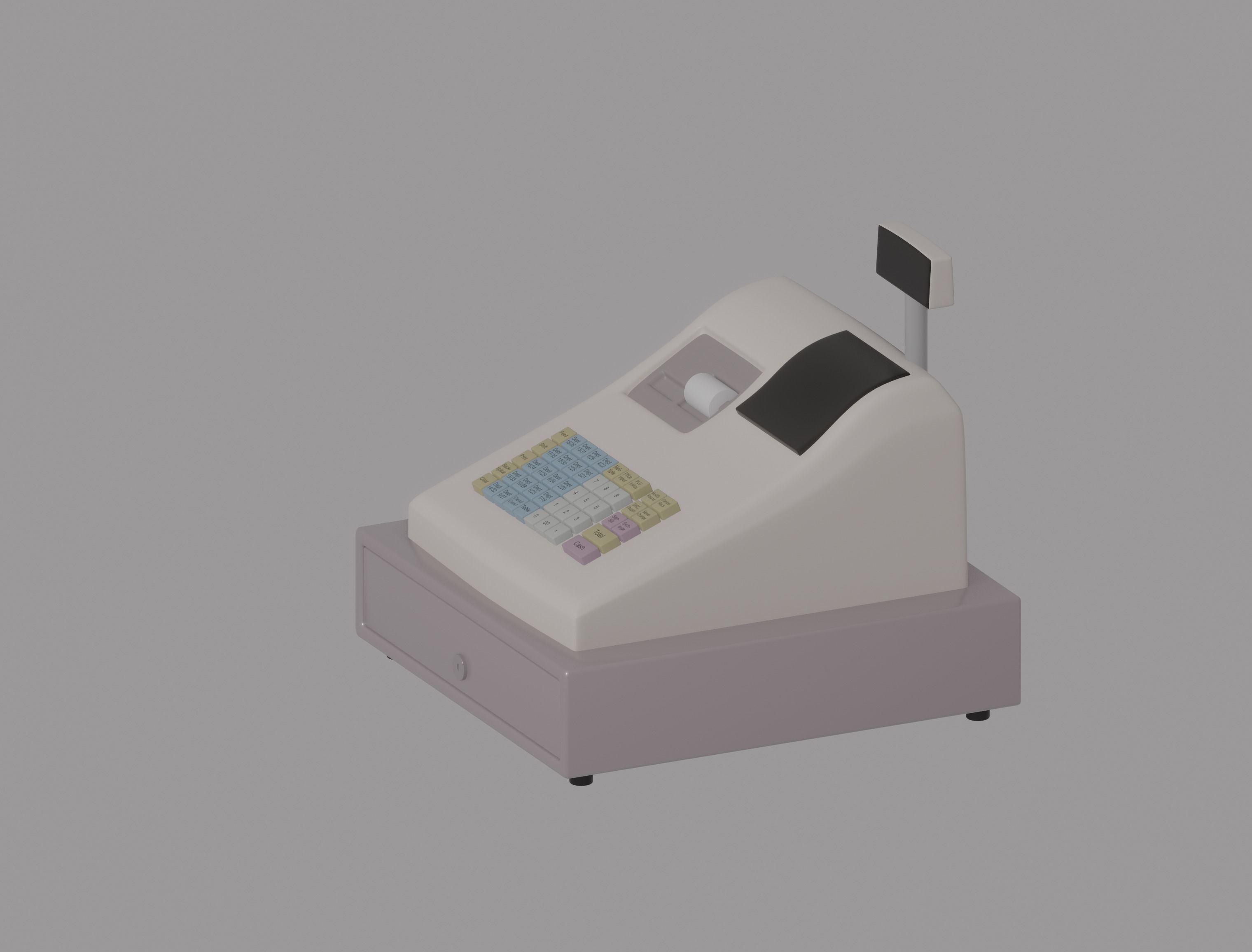 Cash Register 3D model_1