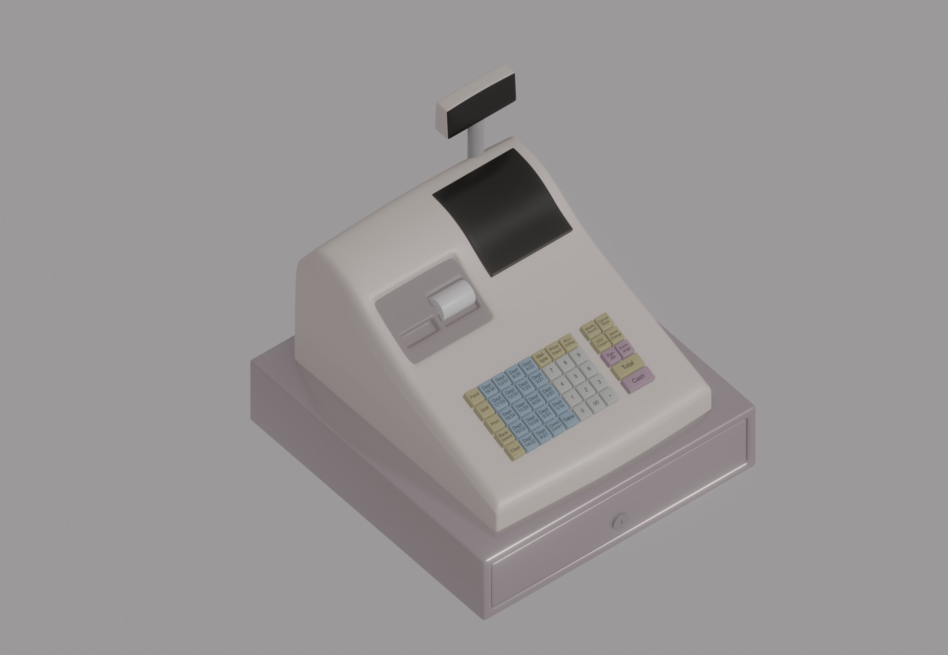 Cash Register 3D model_5
