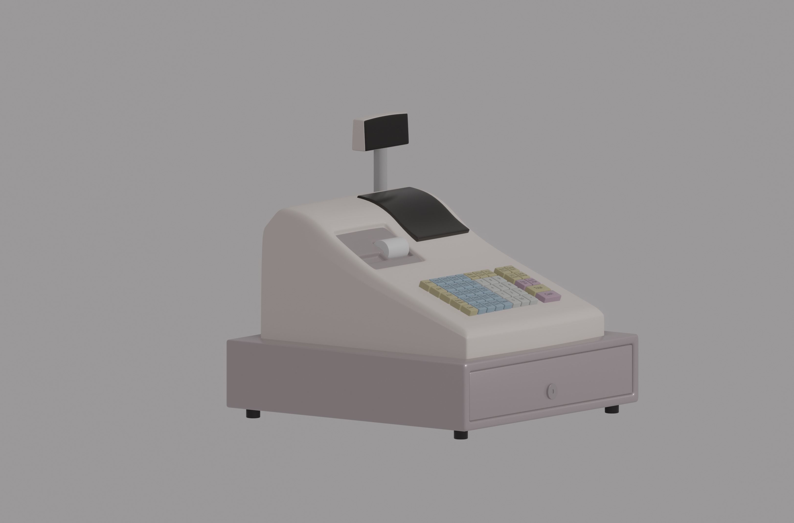 Cash Register 3D model_6