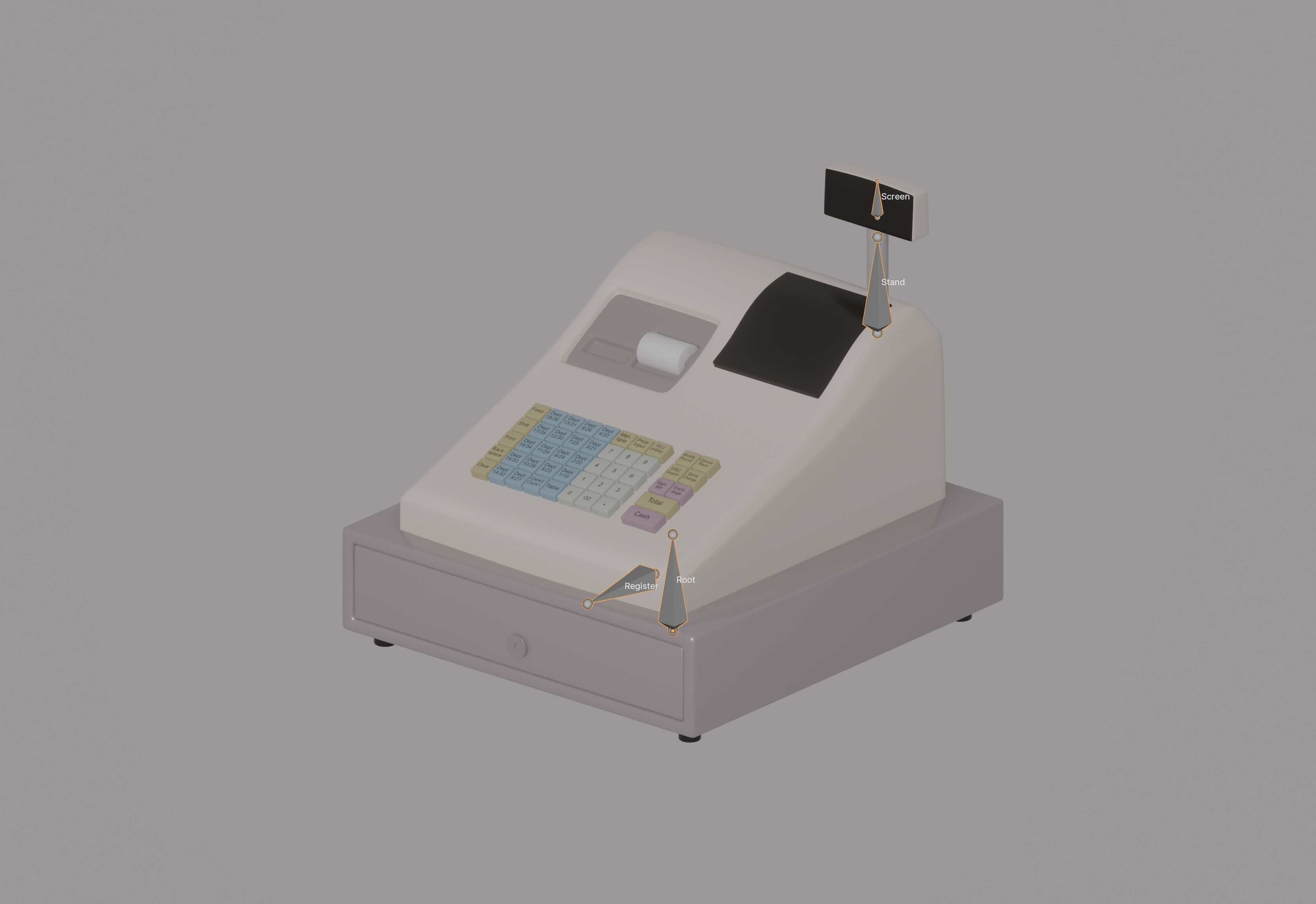 Cash Register 3D model_12