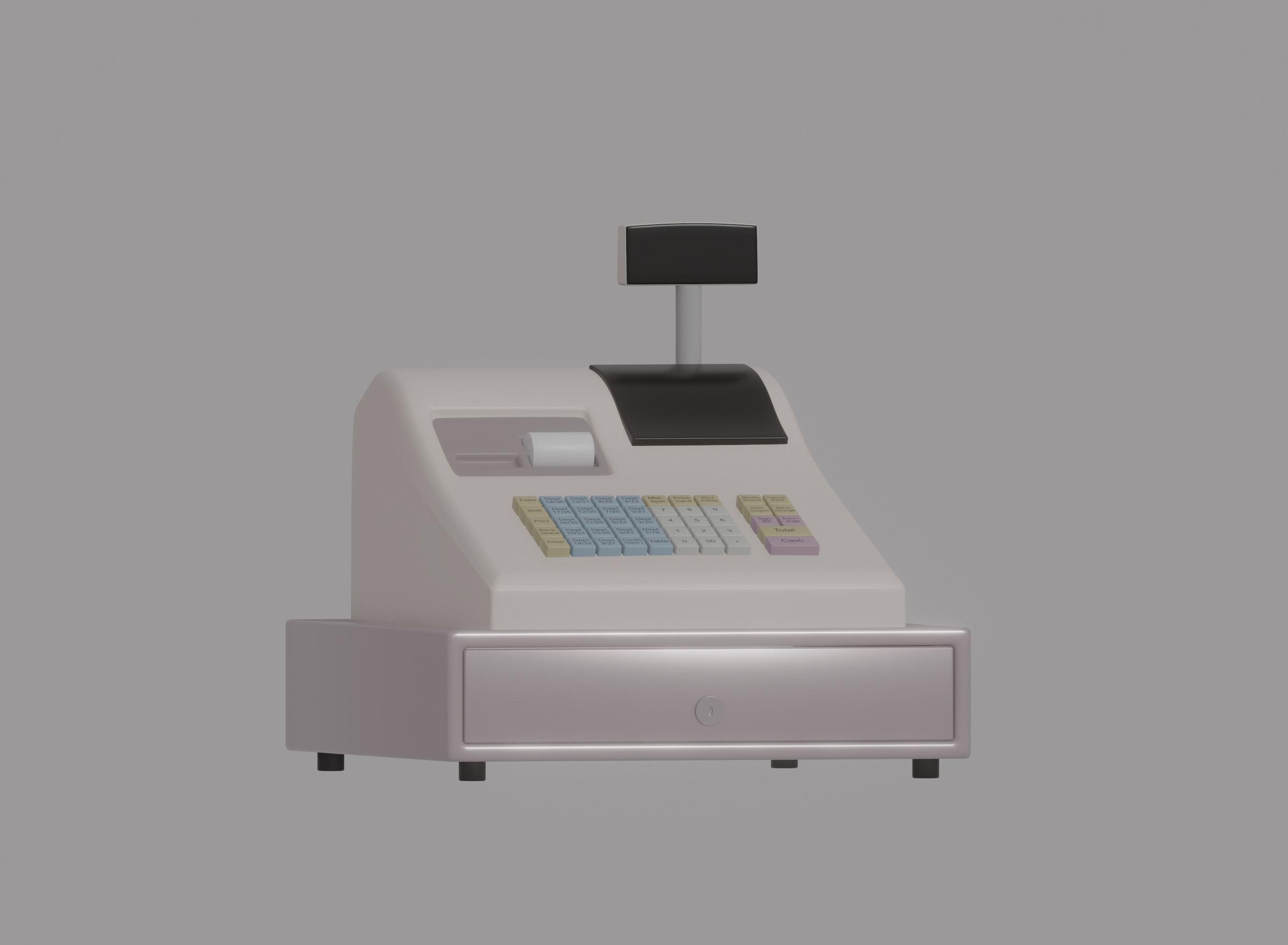 Cash Register 3D model_8