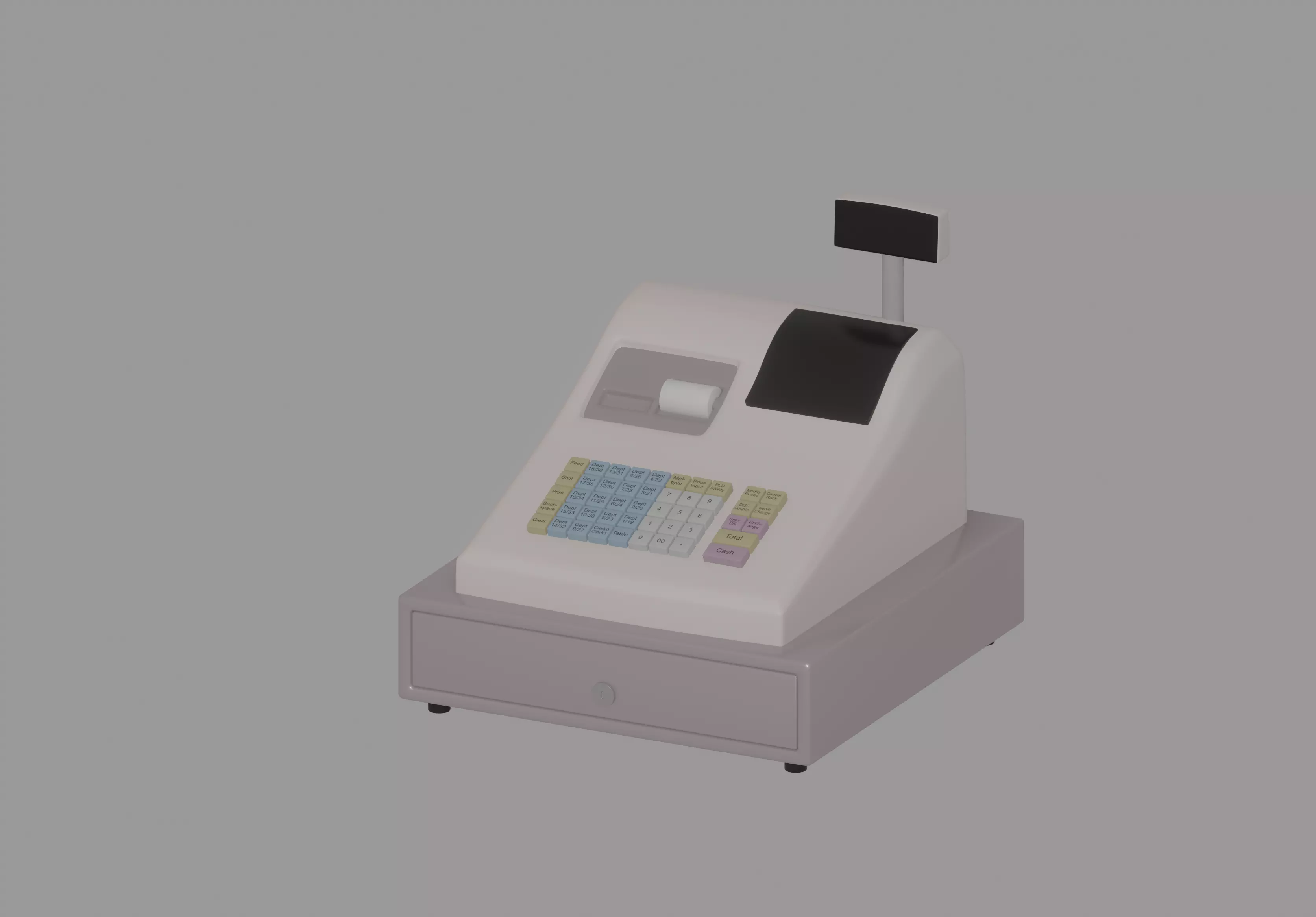 Cash Register 3D model_0