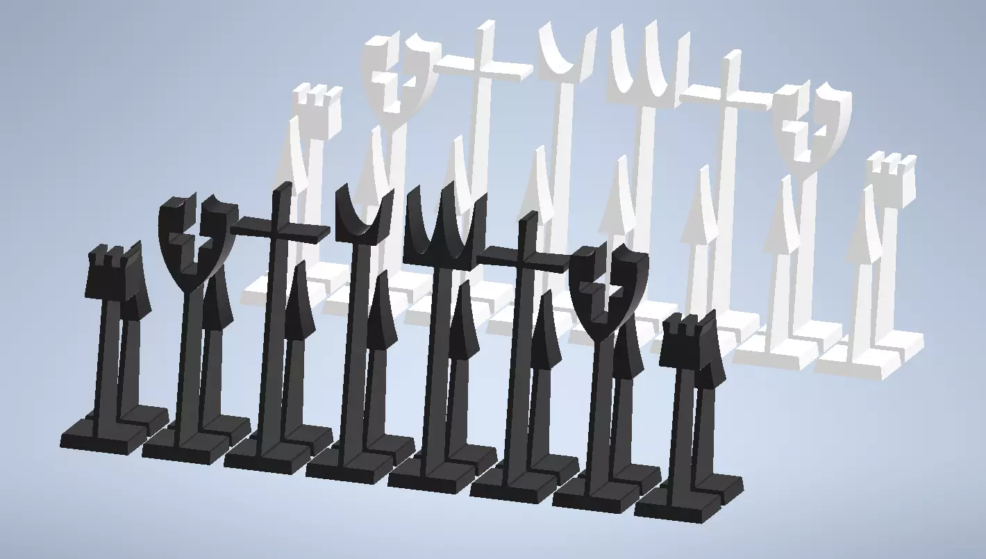 John Wick Chess Set 3D-Printable Precision Design 3D print model