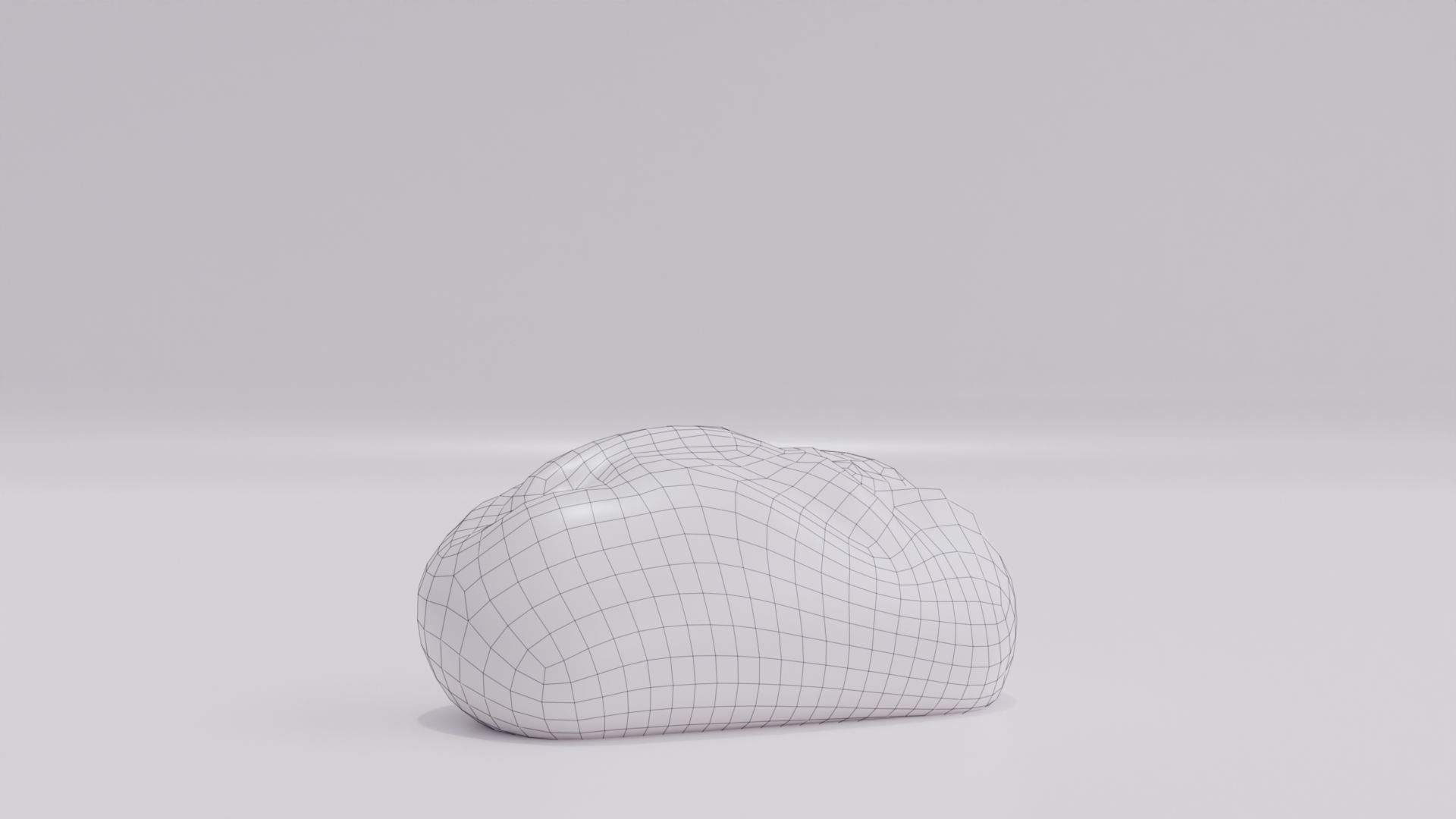 White Bread Low High Poly Realistic Low-poly 3D model_11