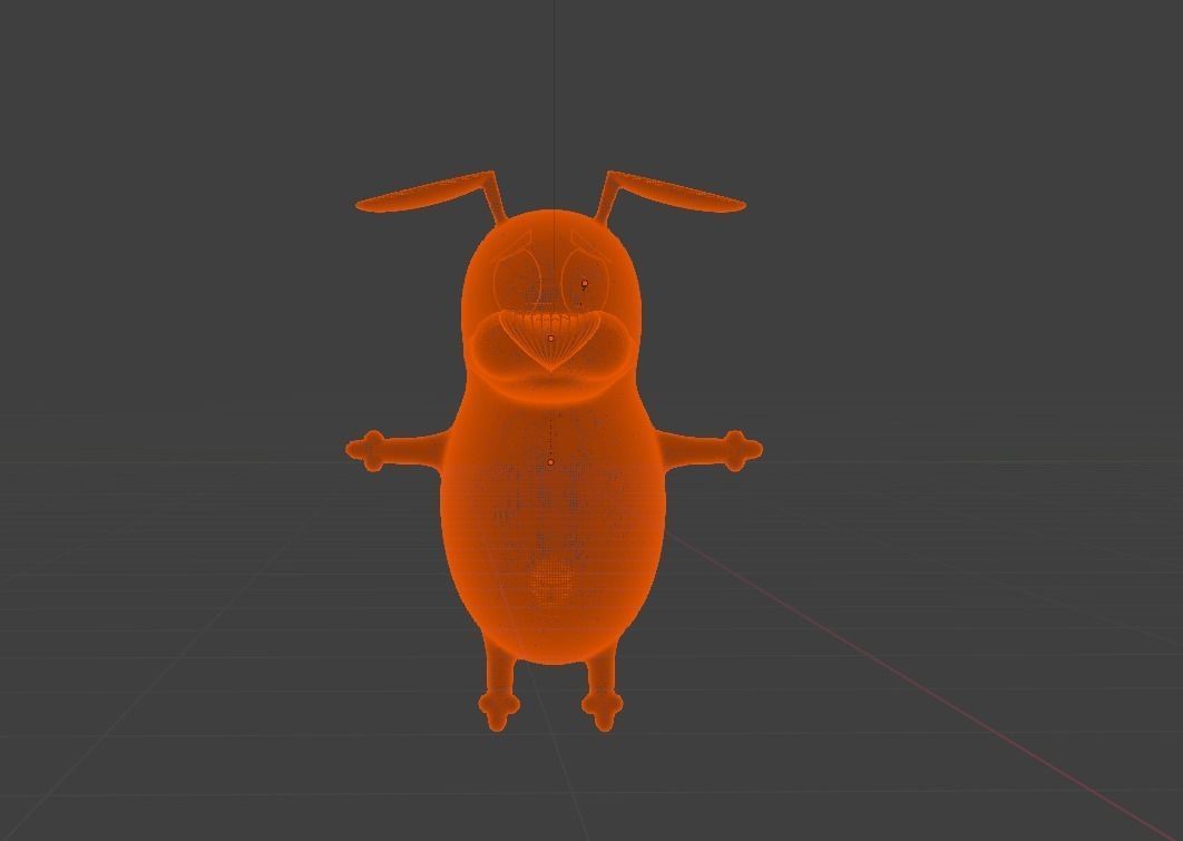 Courage the cowardly dog 3D model_5