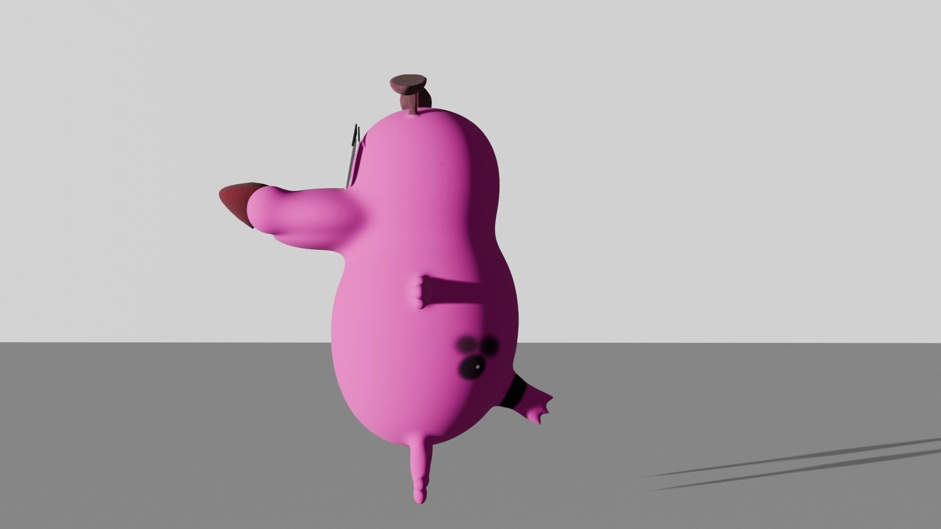 Courage the cowardly dog 3D model_2