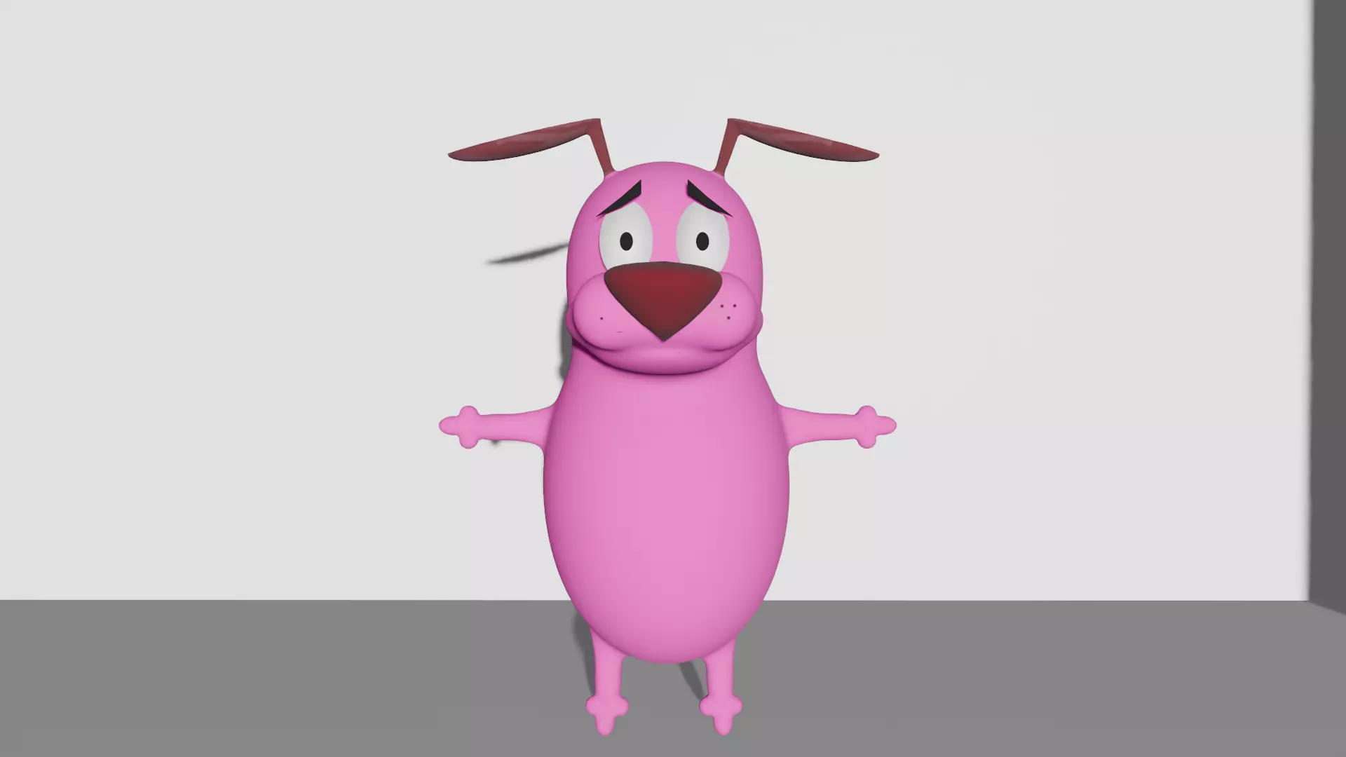 Courage the cowardly dog 3D model_0