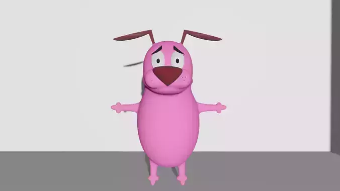Courage the cowardly dog 3D model