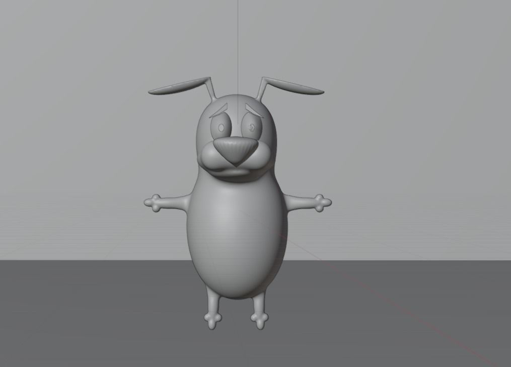 Courage the cowardly dog 3D model_4