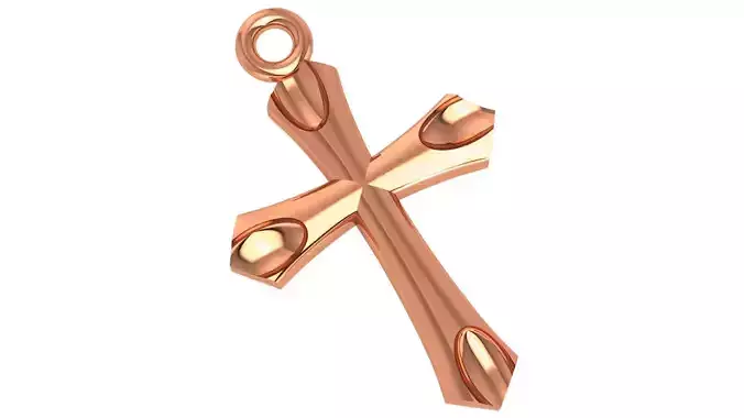 Jesus Holy Cross Pendant 3dm stl renders details 3D print model