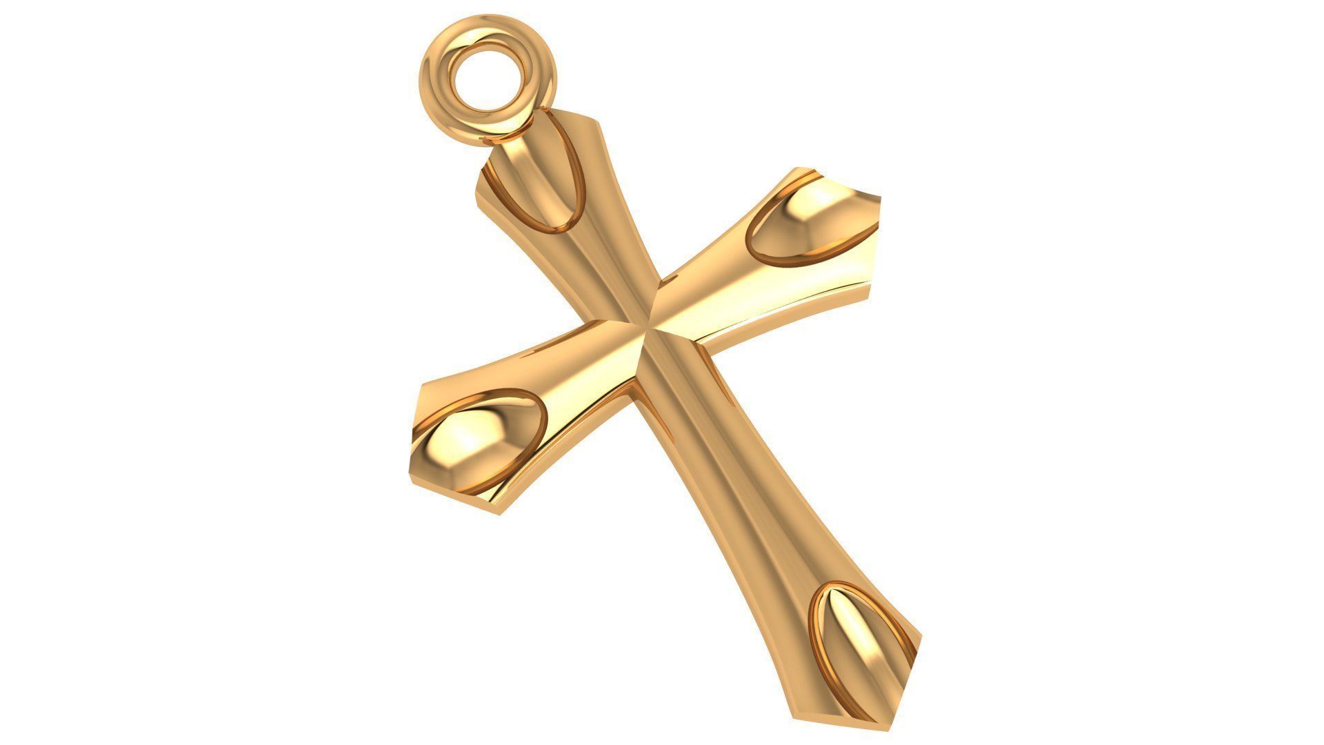 Jesus Holy Cross Pendant 3dm stl renders details 3D print model_2