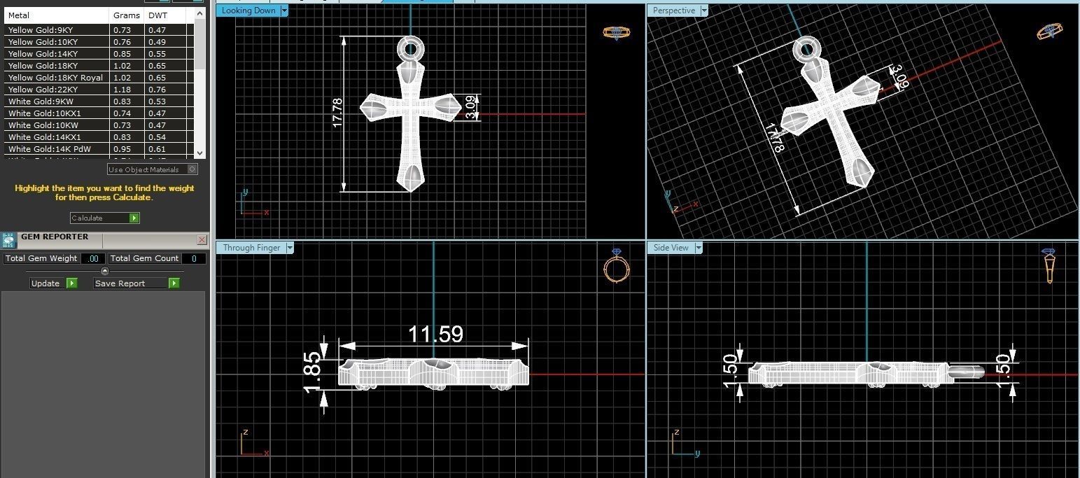 Jesus Holy Cross Pendant 3dm stl renders details 3D print model_3