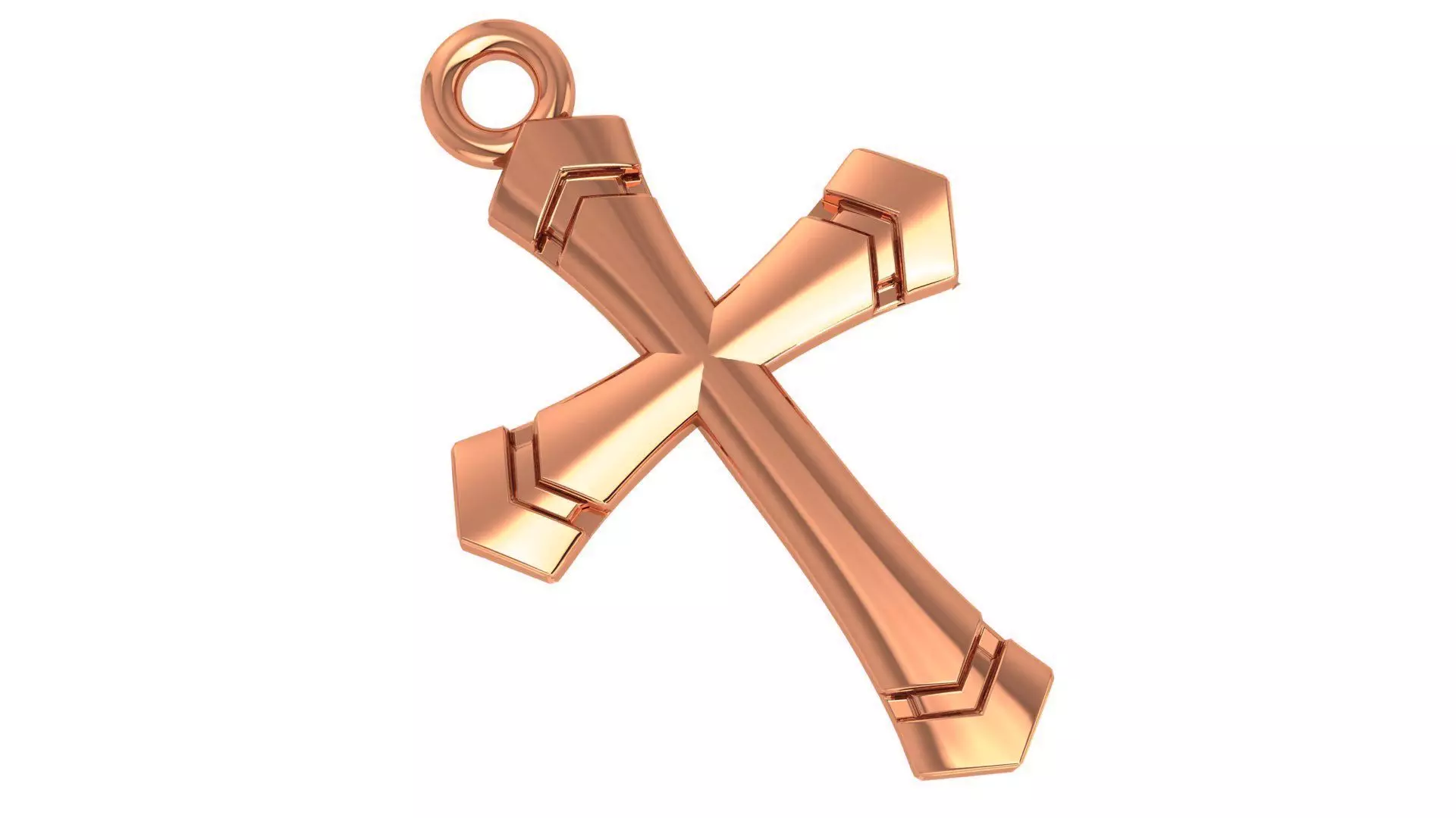 Jesus Holy Cross Pendant 3dm stl renders details 3D print model_0