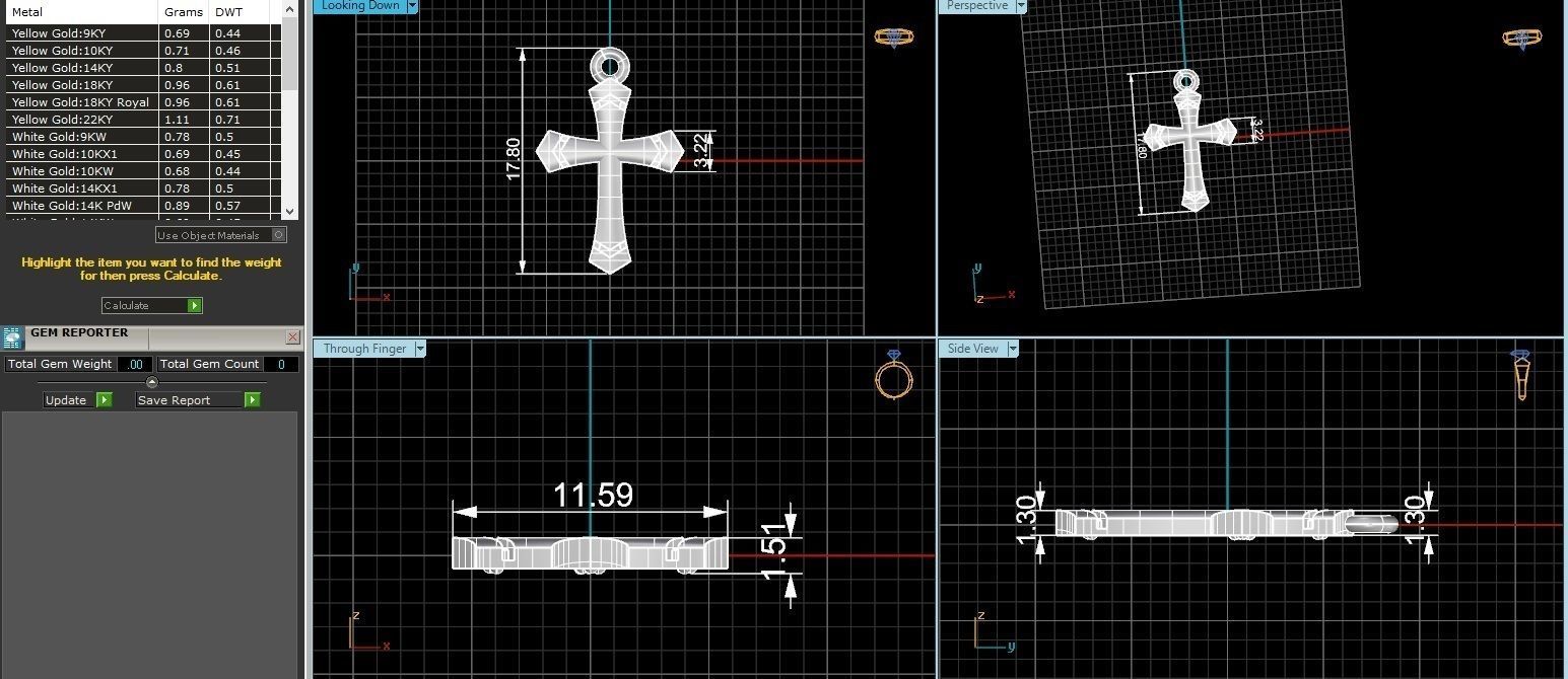 Jesus Holy Cross Pendant 3dm stl renders details 3D print model_3
