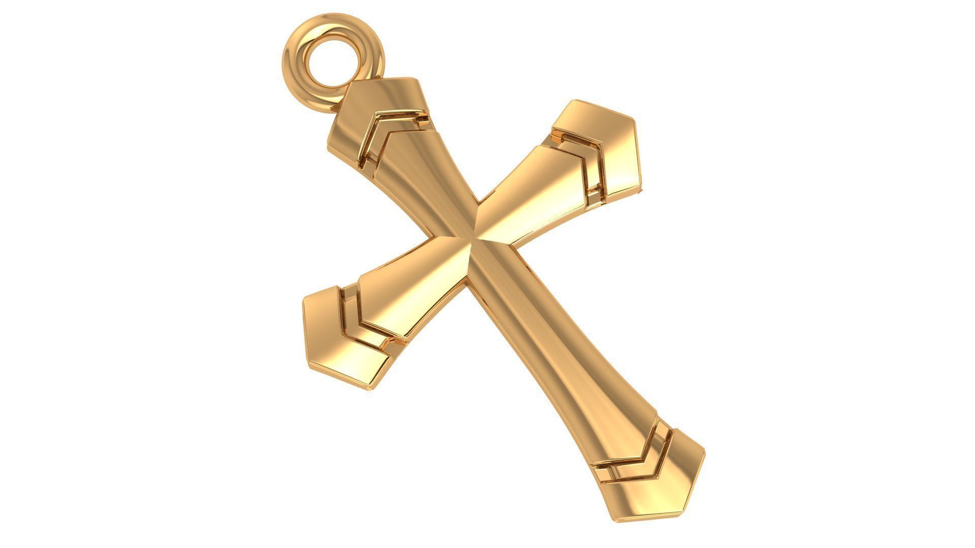 Jesus Holy Cross Pendant 3dm stl renders details 3D print model_2