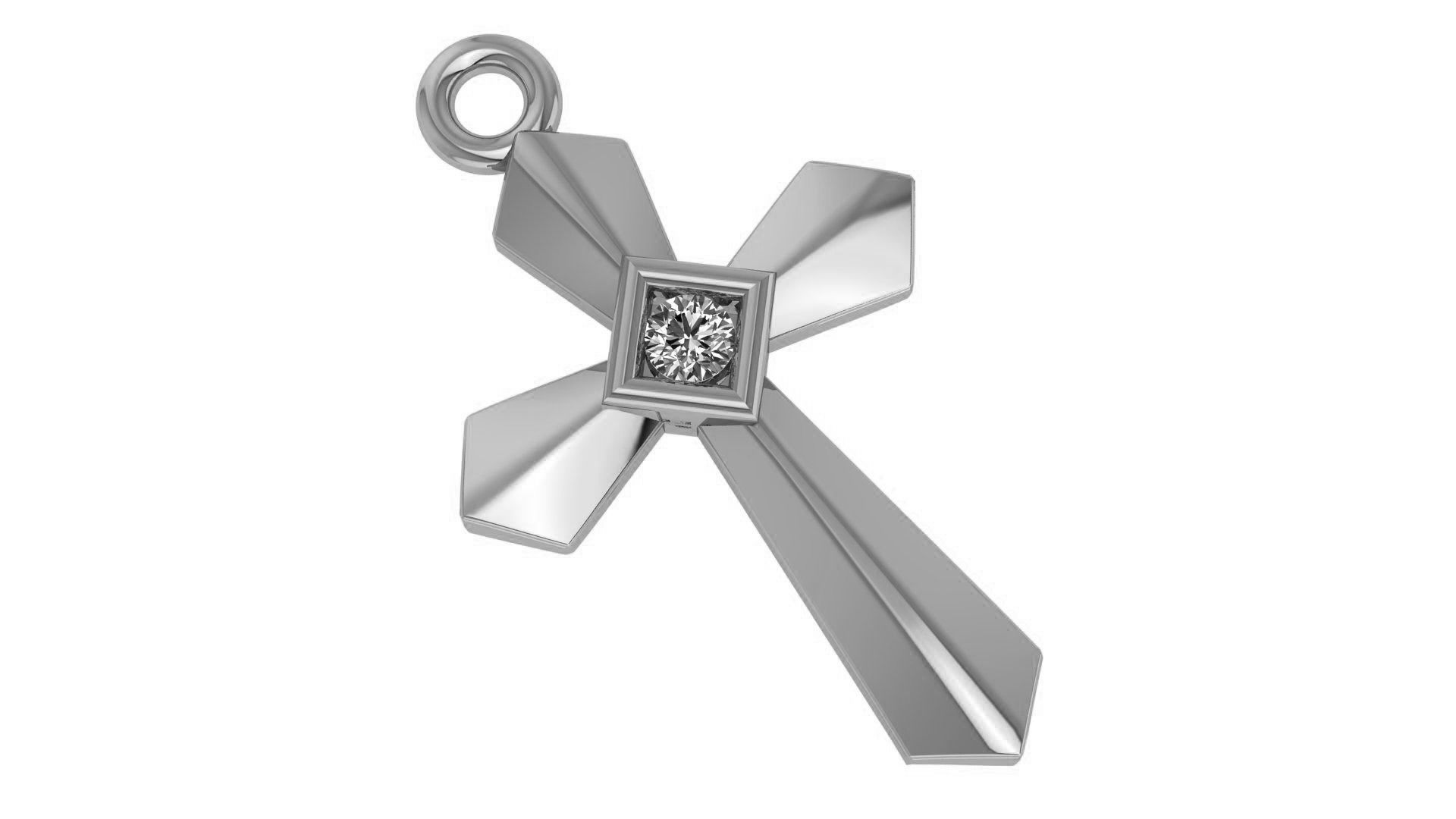 Jesus Holy Cross Pendant 3dm stl renders details 3D print model_1