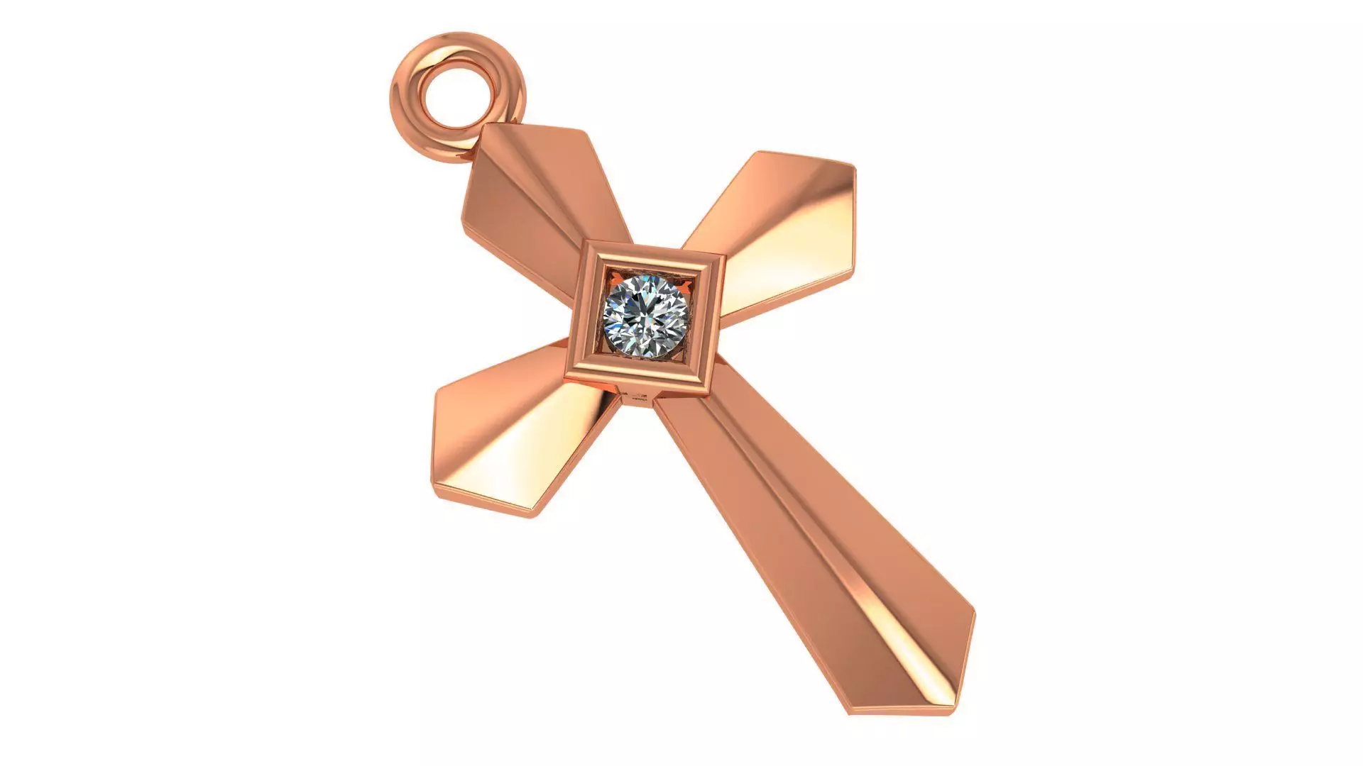 Jesus Holy Cross Pendant 3dm stl renders details 3D print model_0